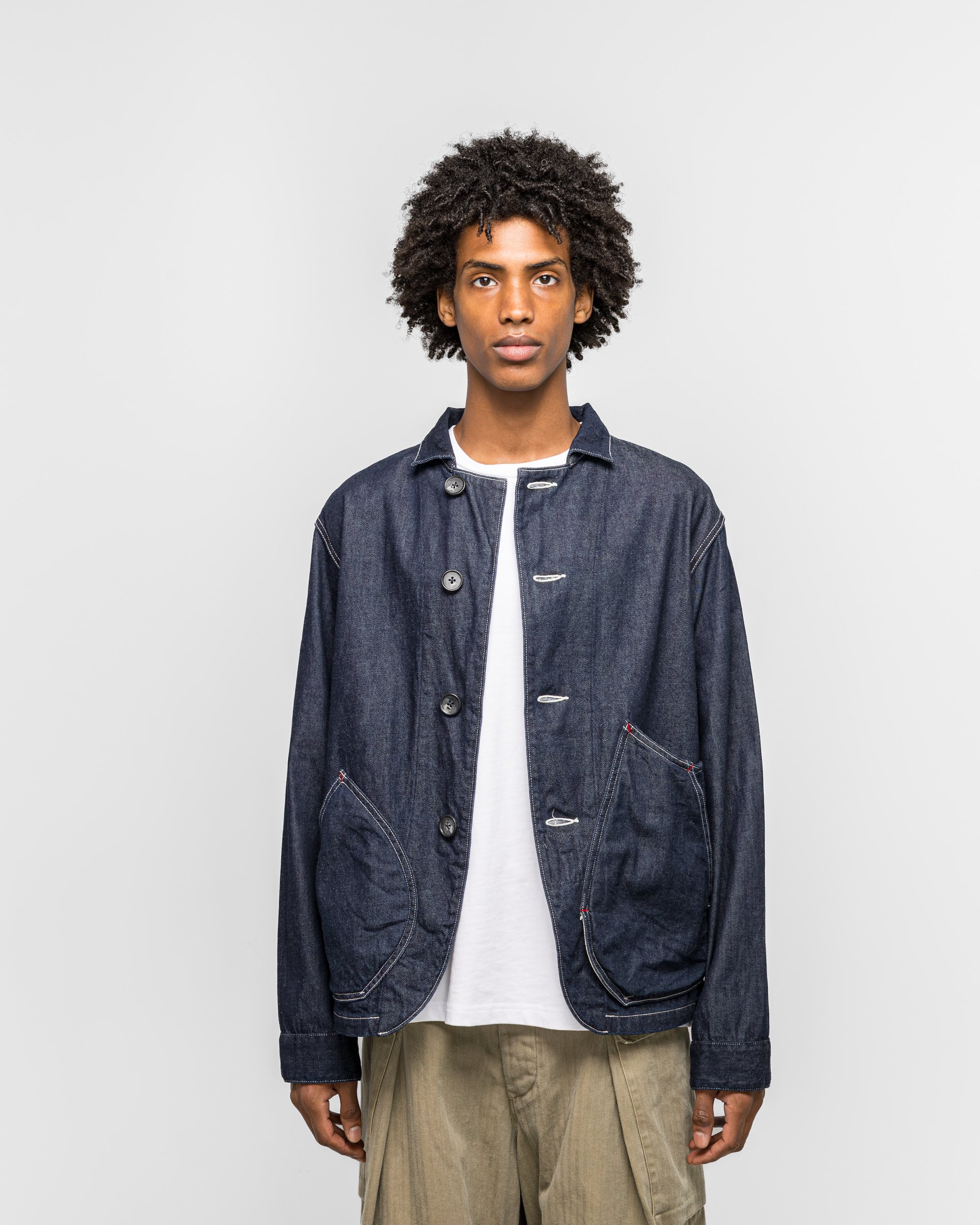 11.5ozDenim x 8ozDenim RINGOMAN Coverall - Indigo - Image 2
