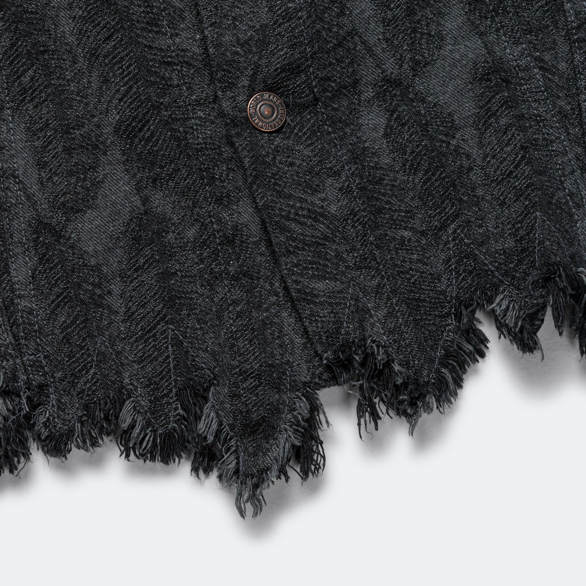 12oz MAGPIE Denim 3rd JKT - Black/Black - Image 7