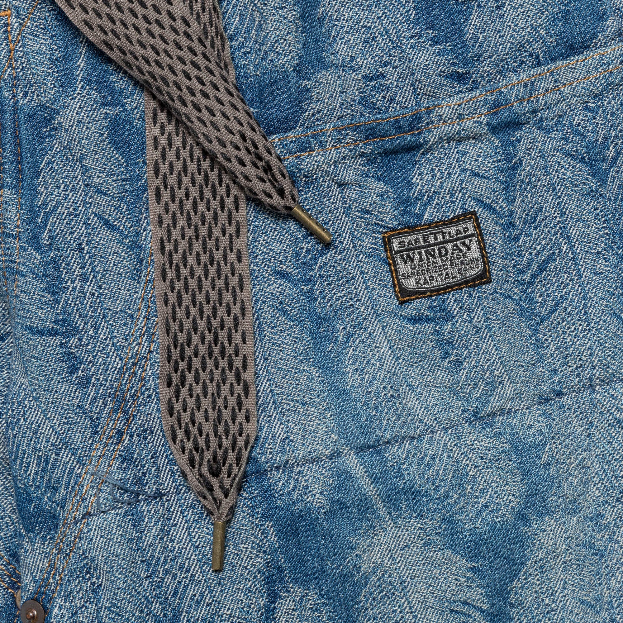 12oz MAGPIE Denim W-Knee EASY Baggy Pants - Light - Image 4