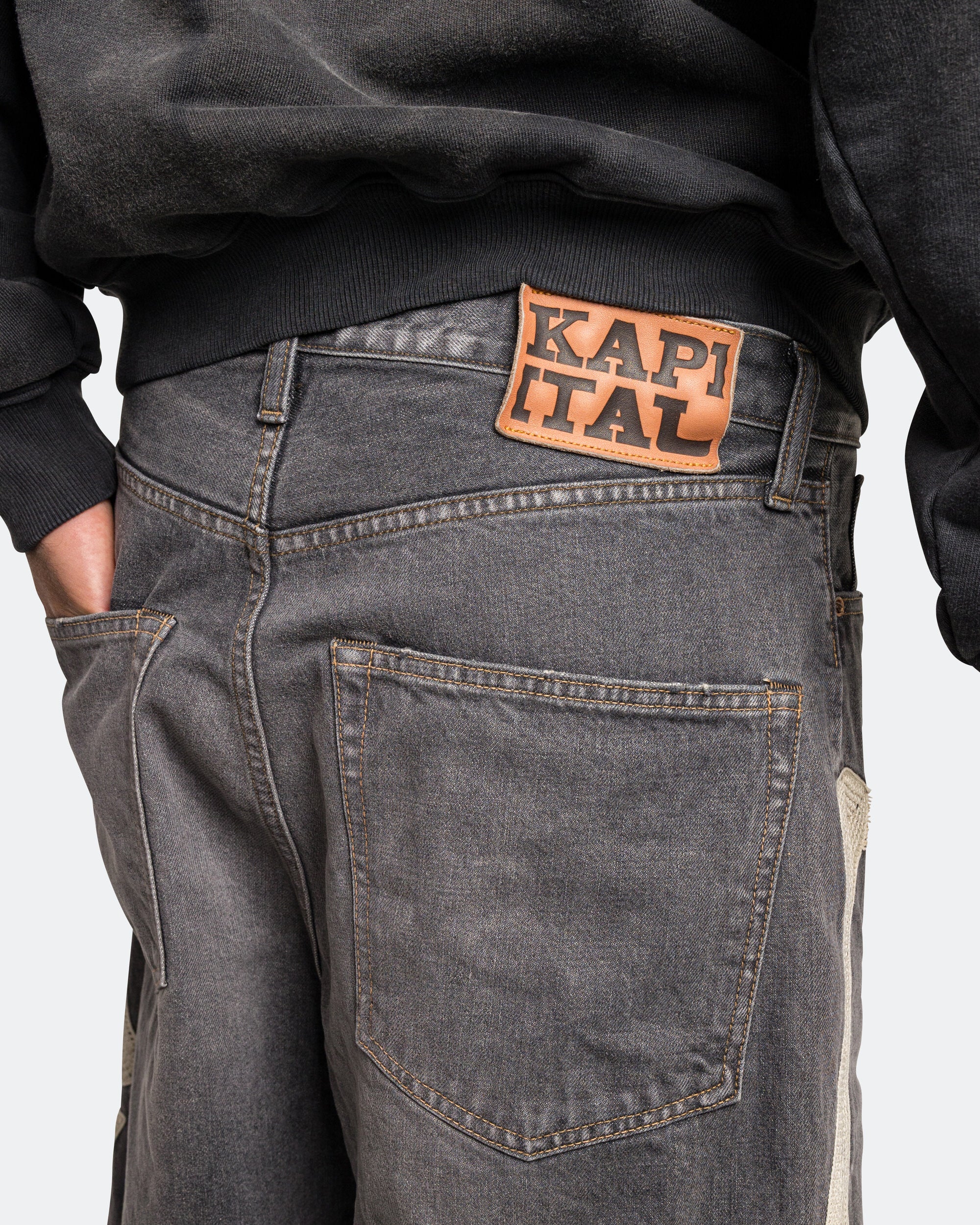 14oz Black Denim 5P Shorts (BONE) - PRO - Image 5