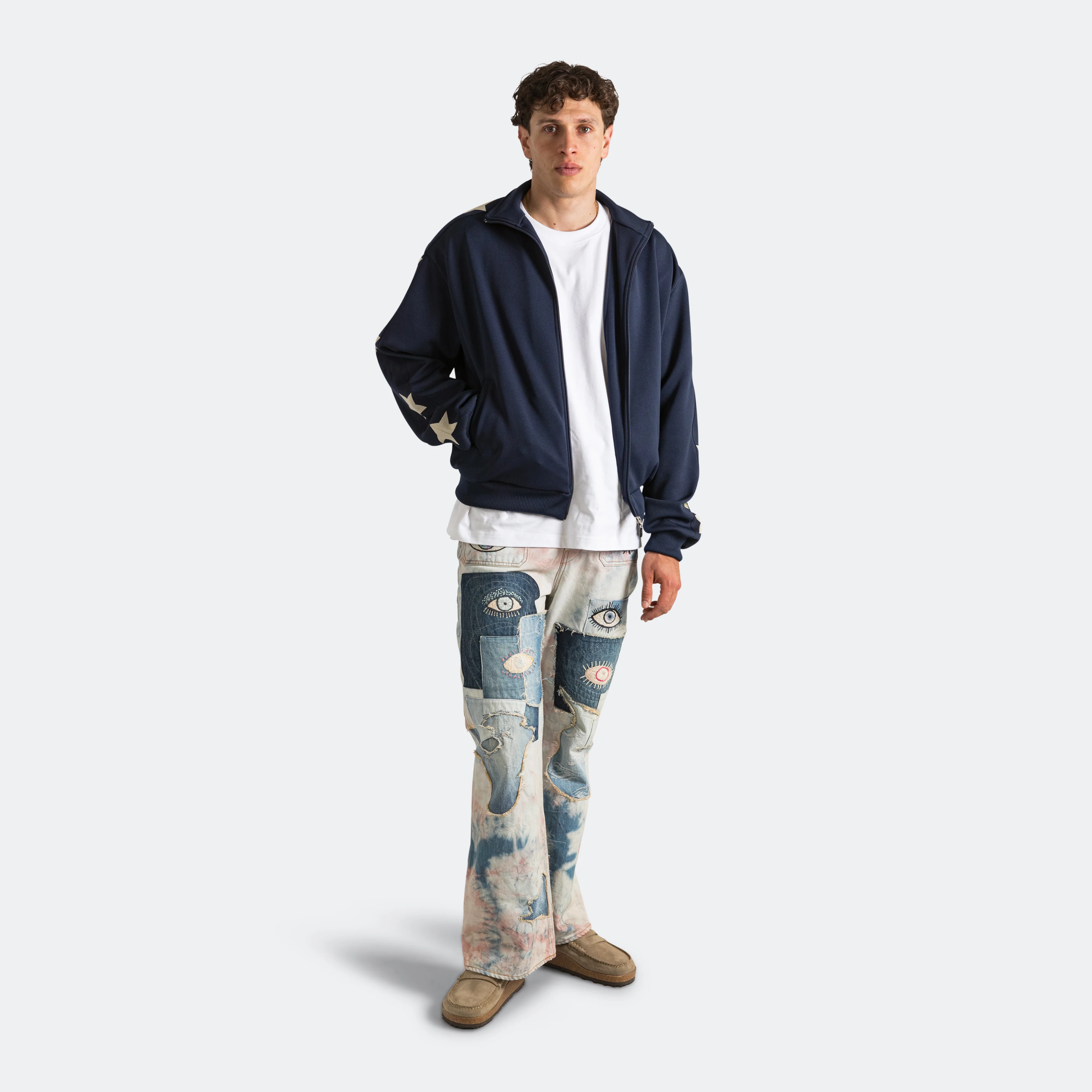 14oz Denim Tie-Dye Baggy Flare Pants(CrazyDixieRemake) - IDGxPNK - Image 15
