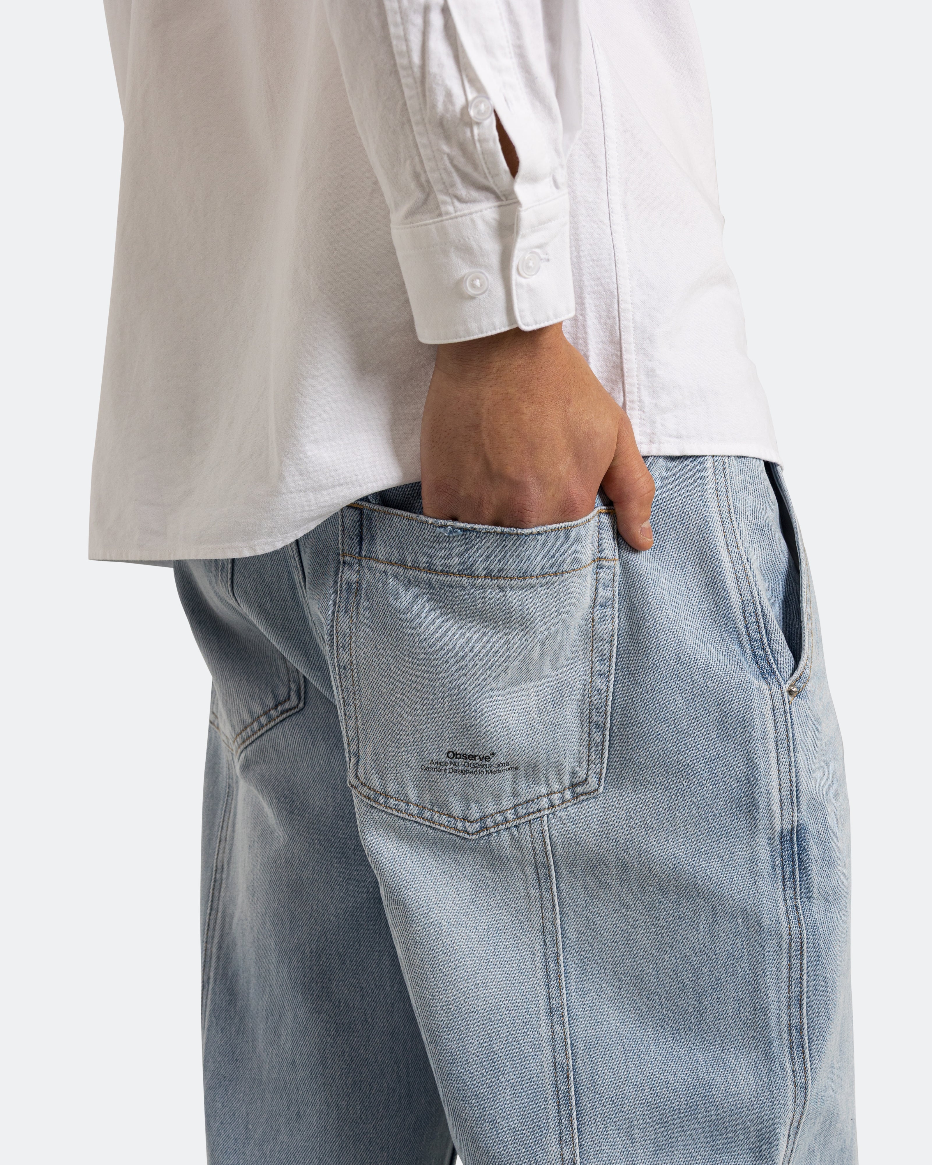 4 Panel Denim - Light Wash - Image 5