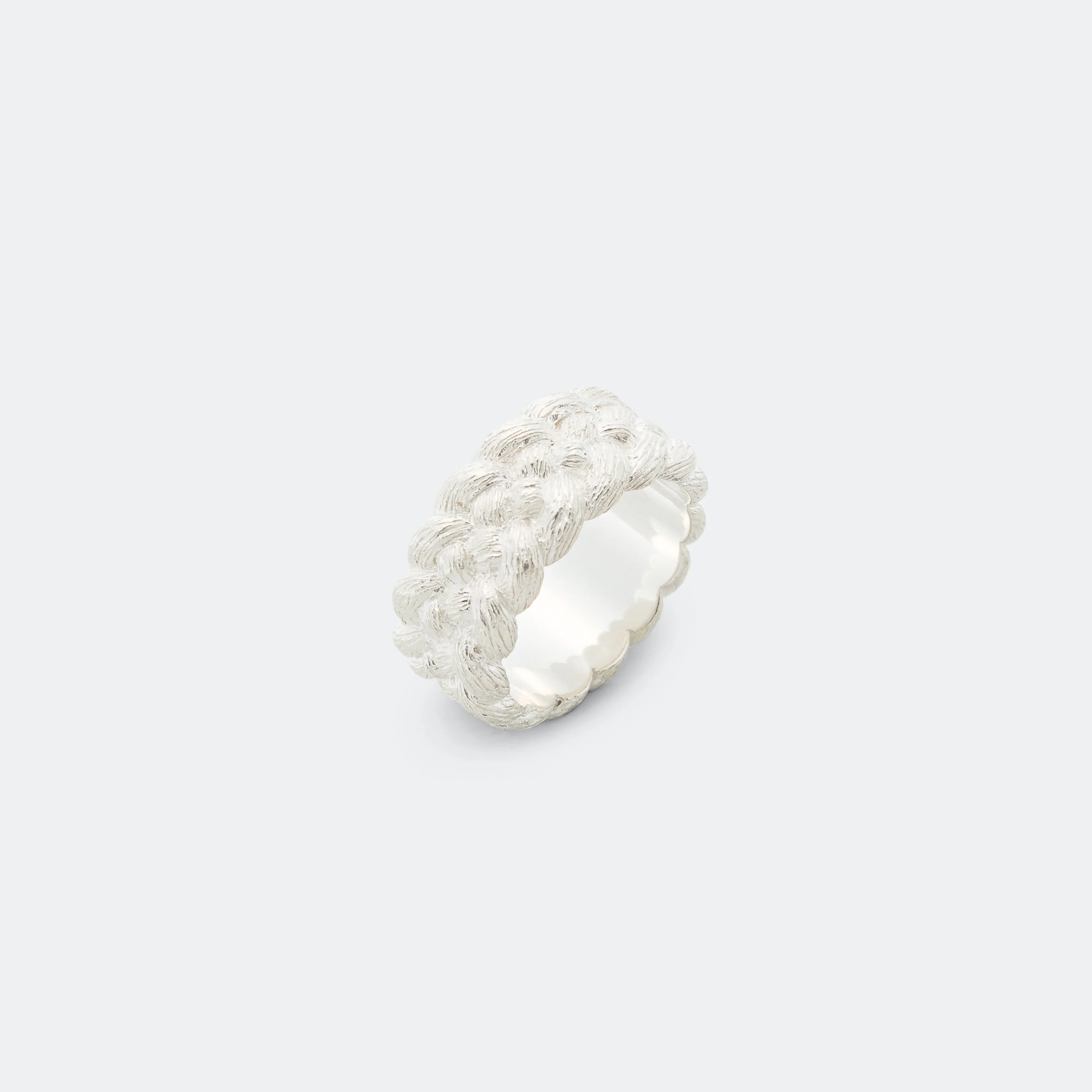 4 Strand Braid Ring - 925 Silver - Image 4