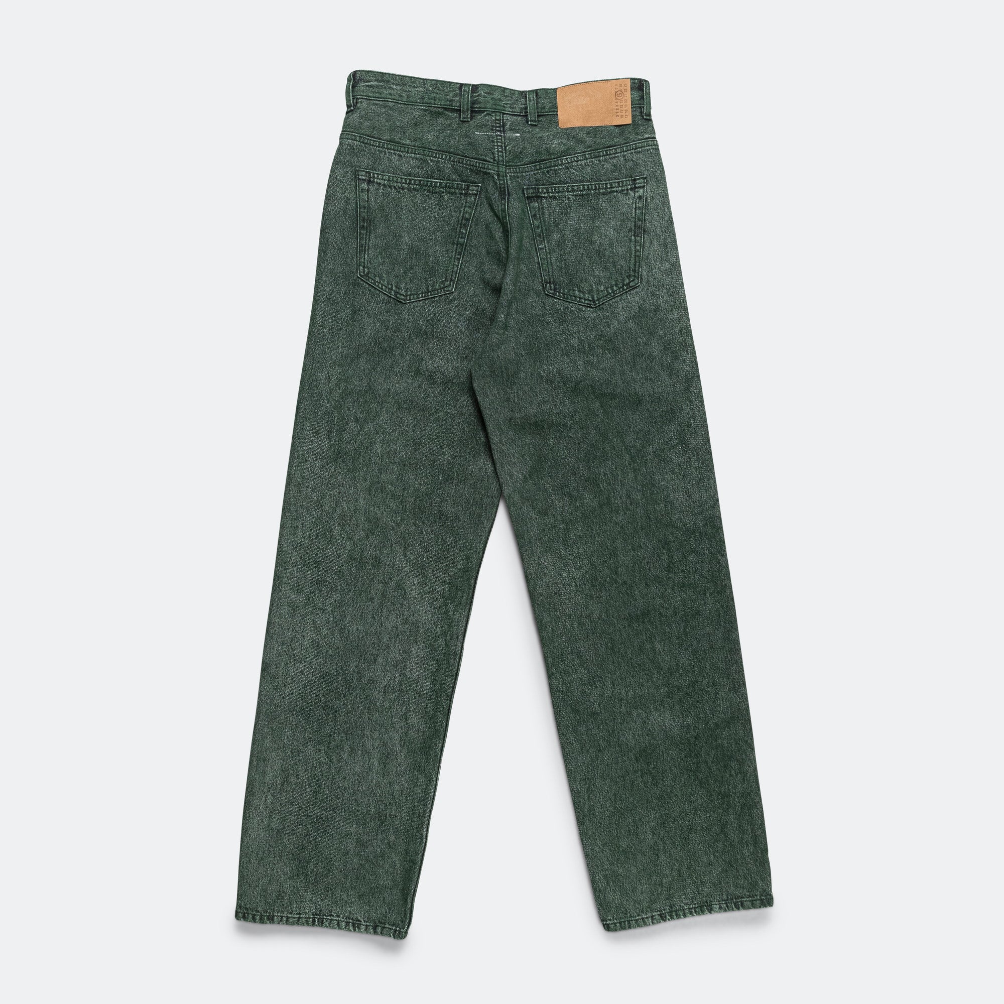 5 Pocket Denim Trousers - Green - Image 3