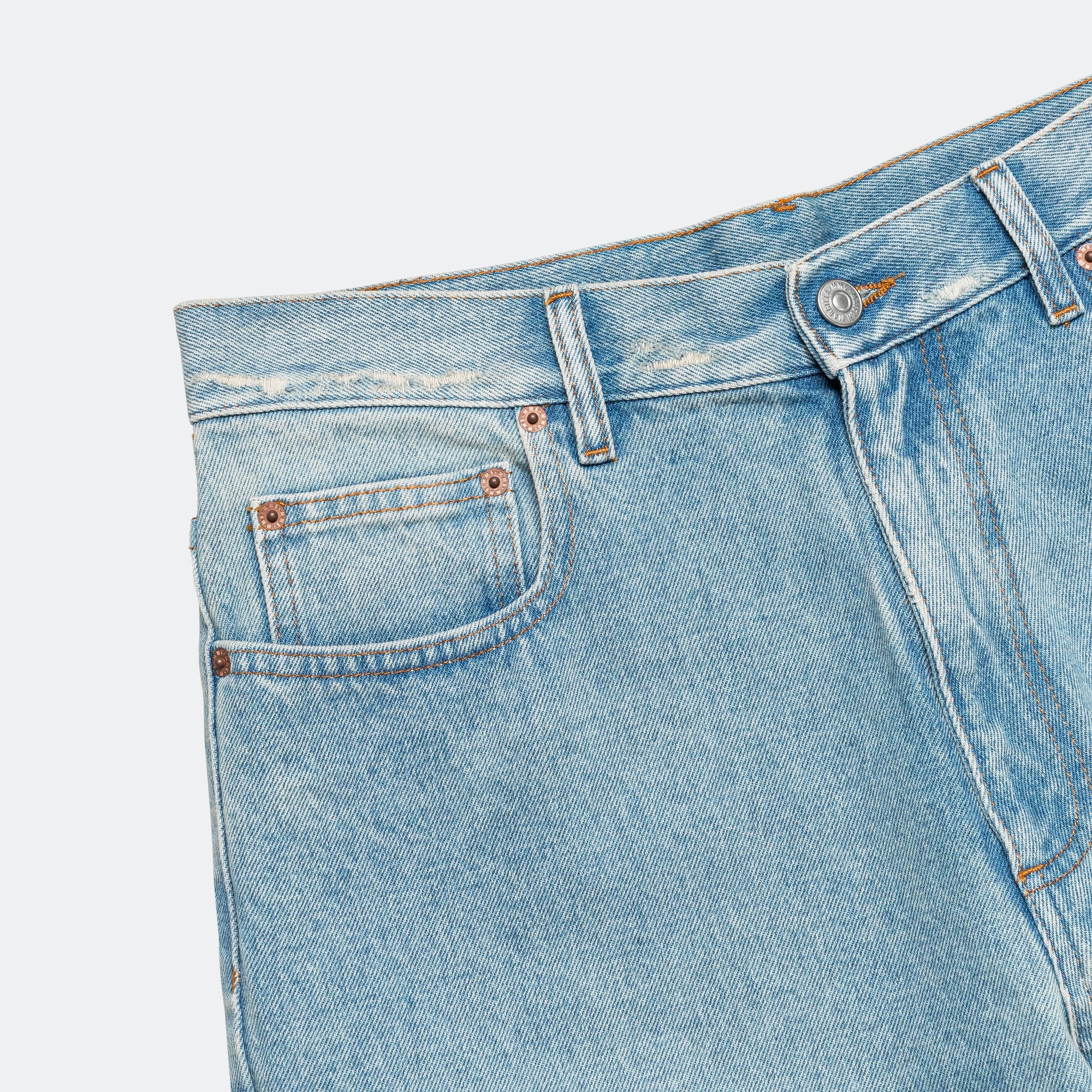 5 Pocket Denim Trousers - Light Blue - Image 3