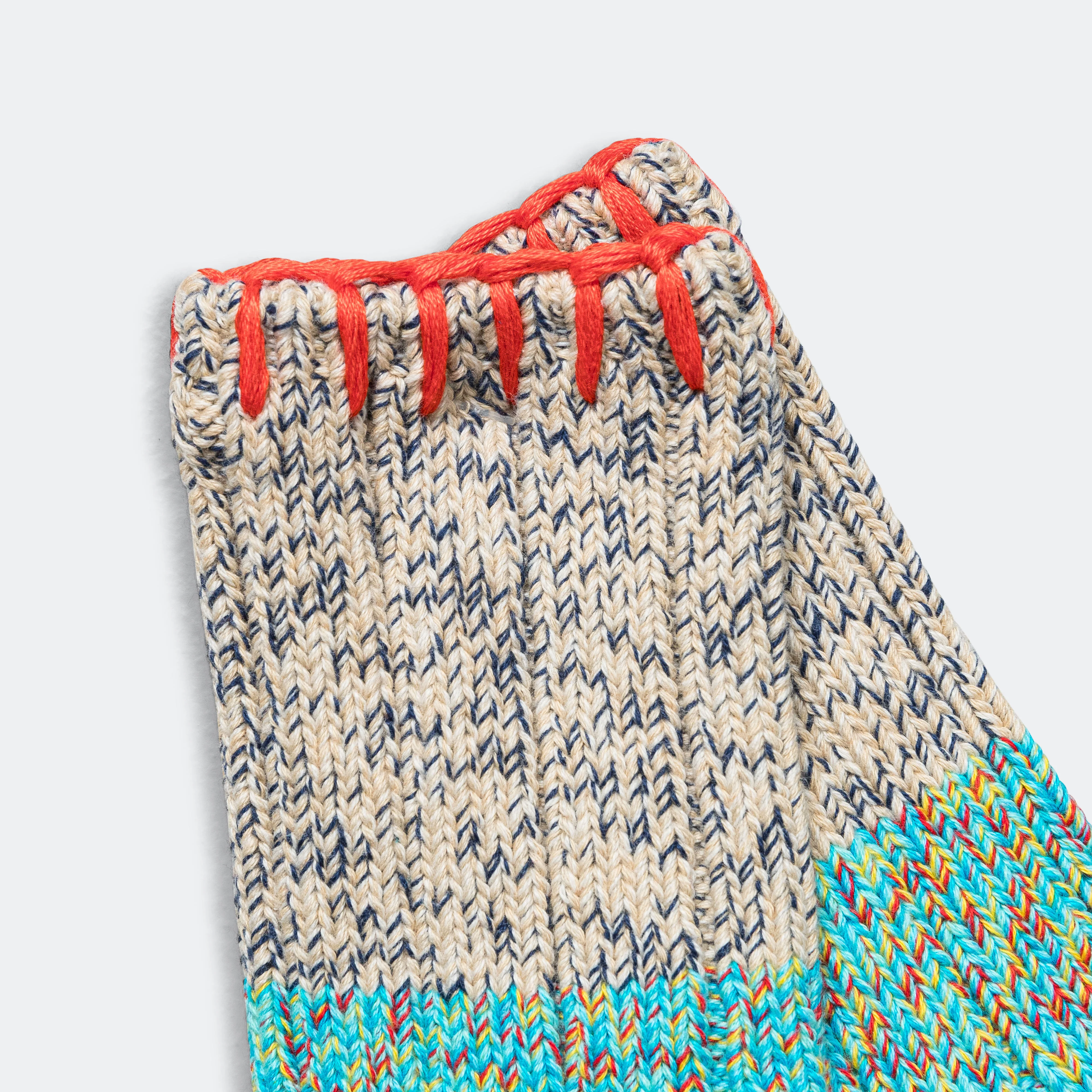 56 Yarns Grandrelle GOGH HOBO-Stitch Socks - Turquoise - Image 4