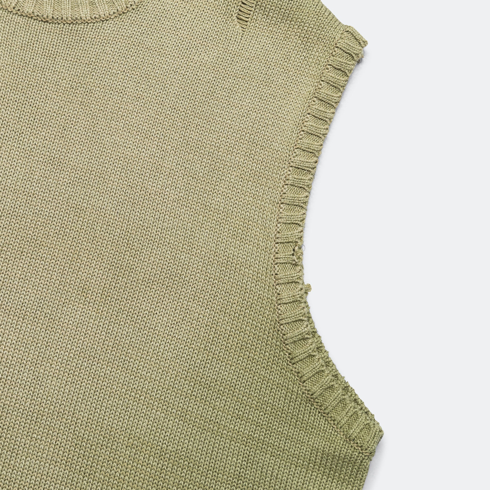 5G Cotton Knit BONE Vest - Khaki - Image 4