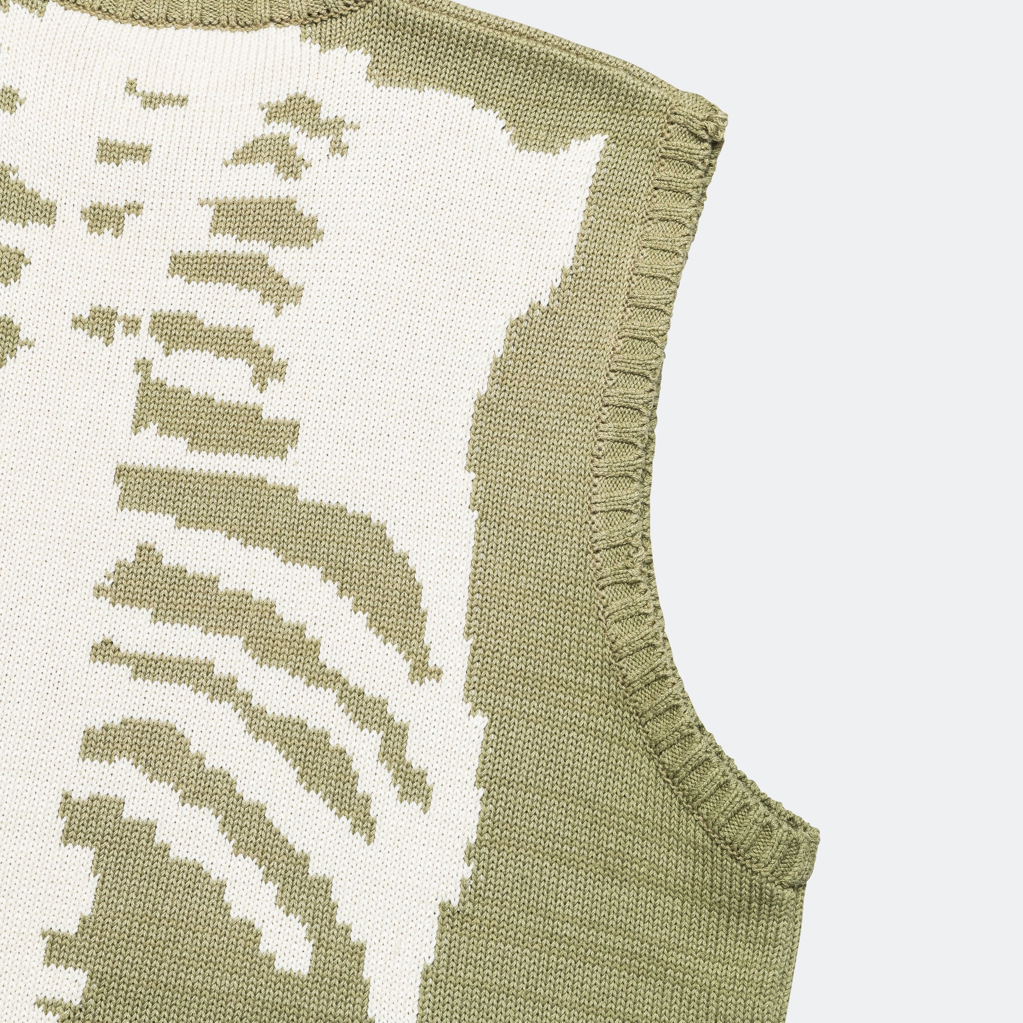 5G Cotton Knit BONE Vest - Khaki - Image 9