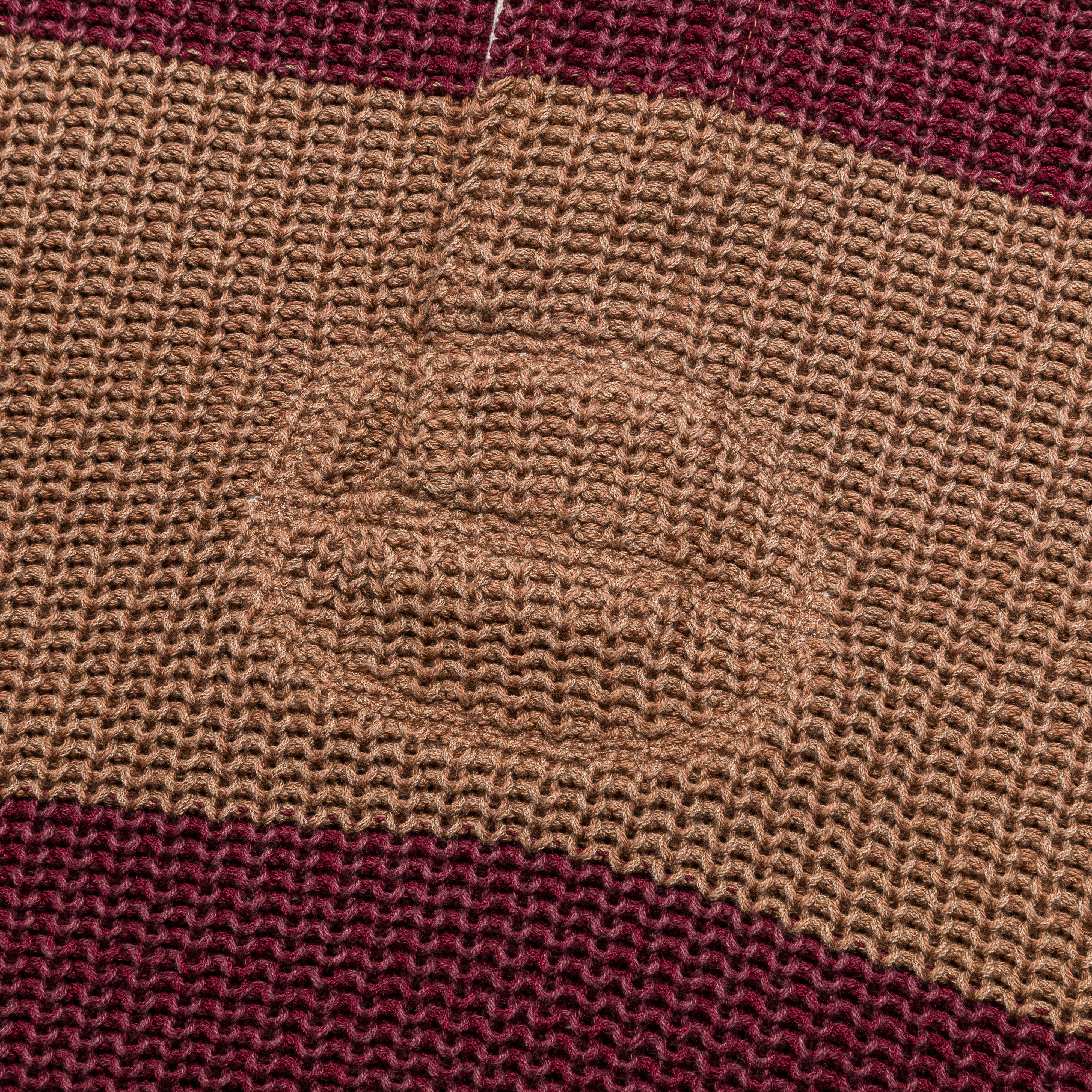 5G Cotton Knit RUGGER Shirt - Brown/Burgundy - Image 5