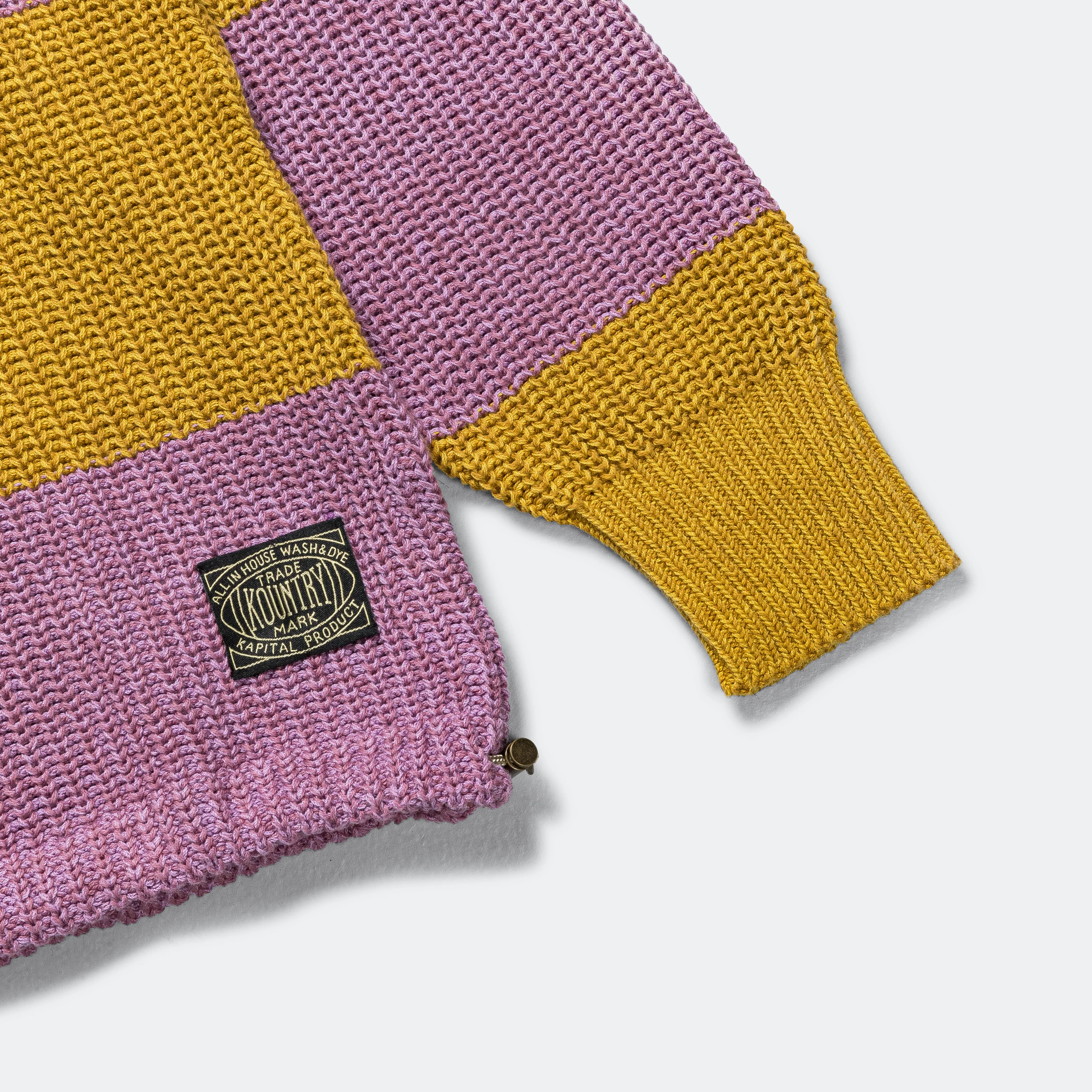 5G Cotton Knit RUGGER Shirt - Yellow/Pink - Image 7