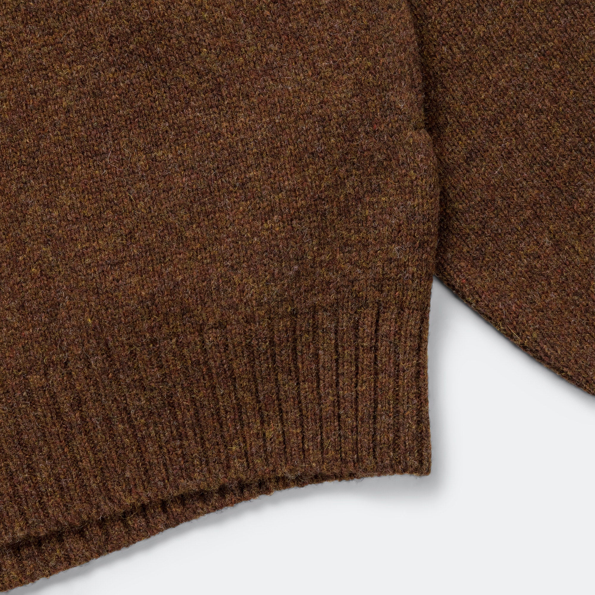 5G Wool BONE Hood Sweater - Brown - Image 6