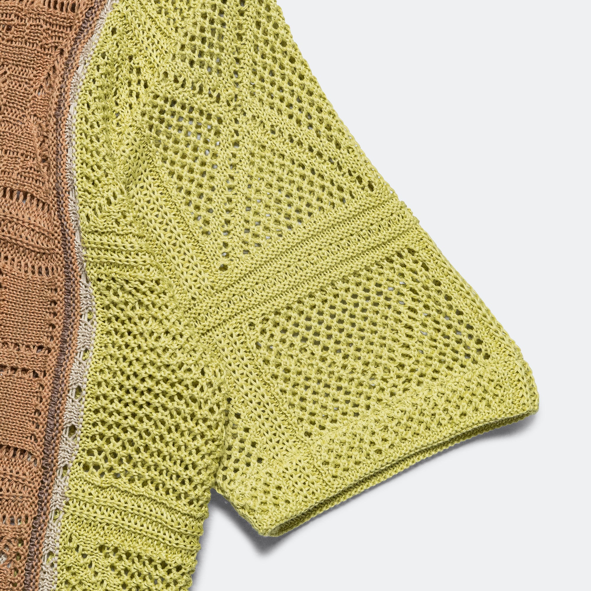 7G Crochet Knit TENNESSEE Aloha Polo - Lime - Image 3