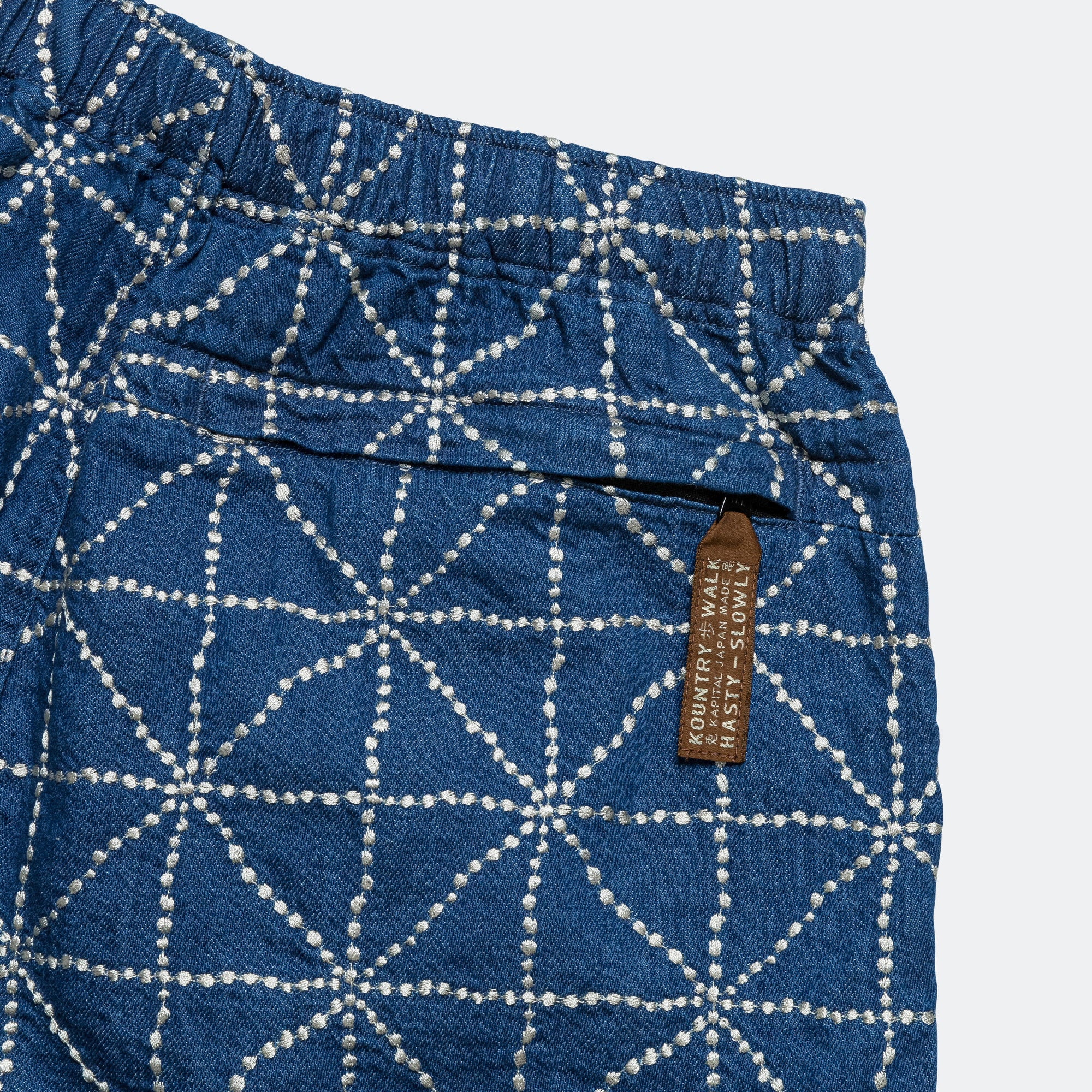 8oz Denim FOLK-DOJO EASY Shorts - Midtone - Image 7