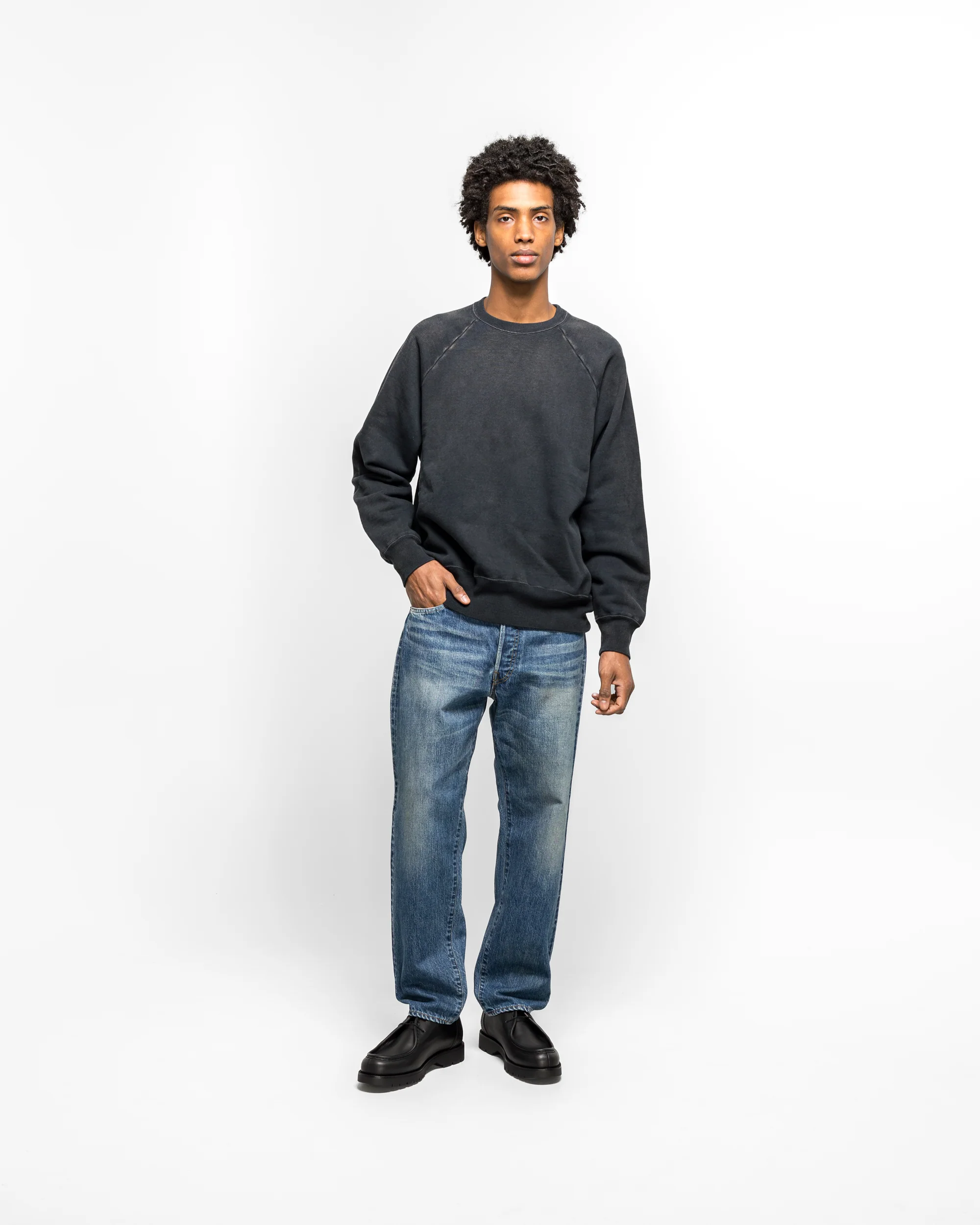 Washed Denim Pants E - Bleach - Image 6