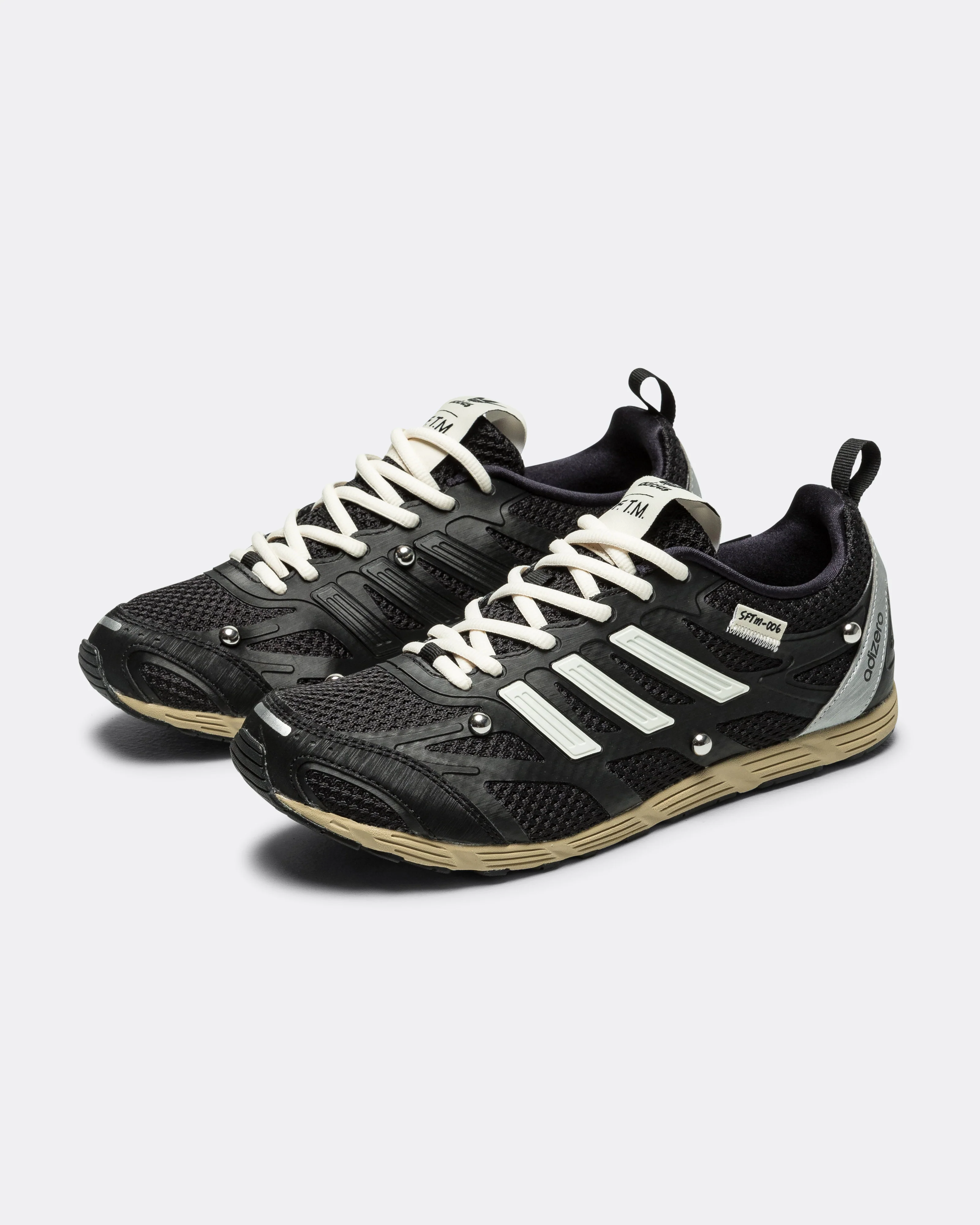 Adizero PR x SFTM - Core Black/Cream White-Silver Metallic - Image 2