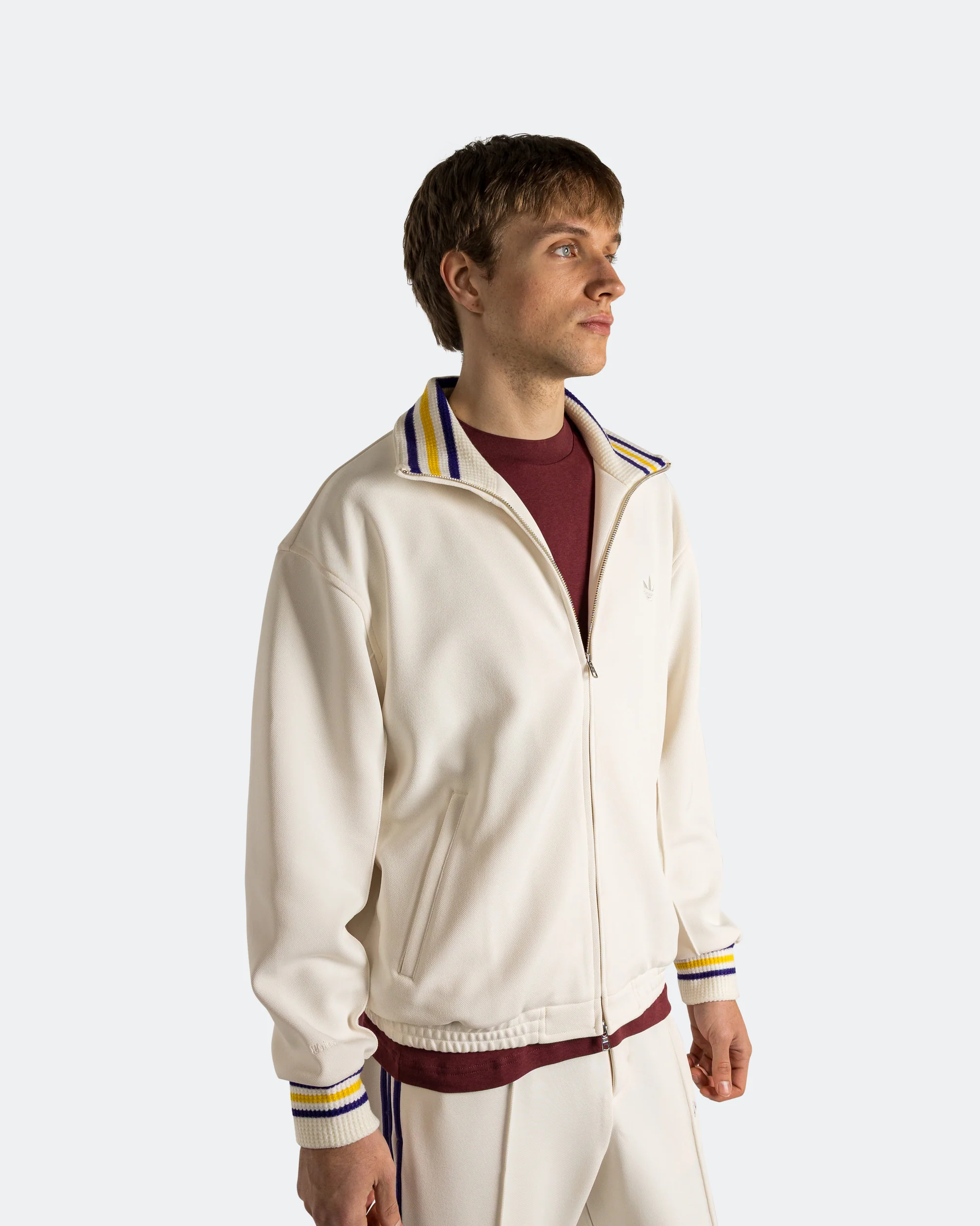 Jabbar Track Top x Wales Bonner - Chalk White - Image 3