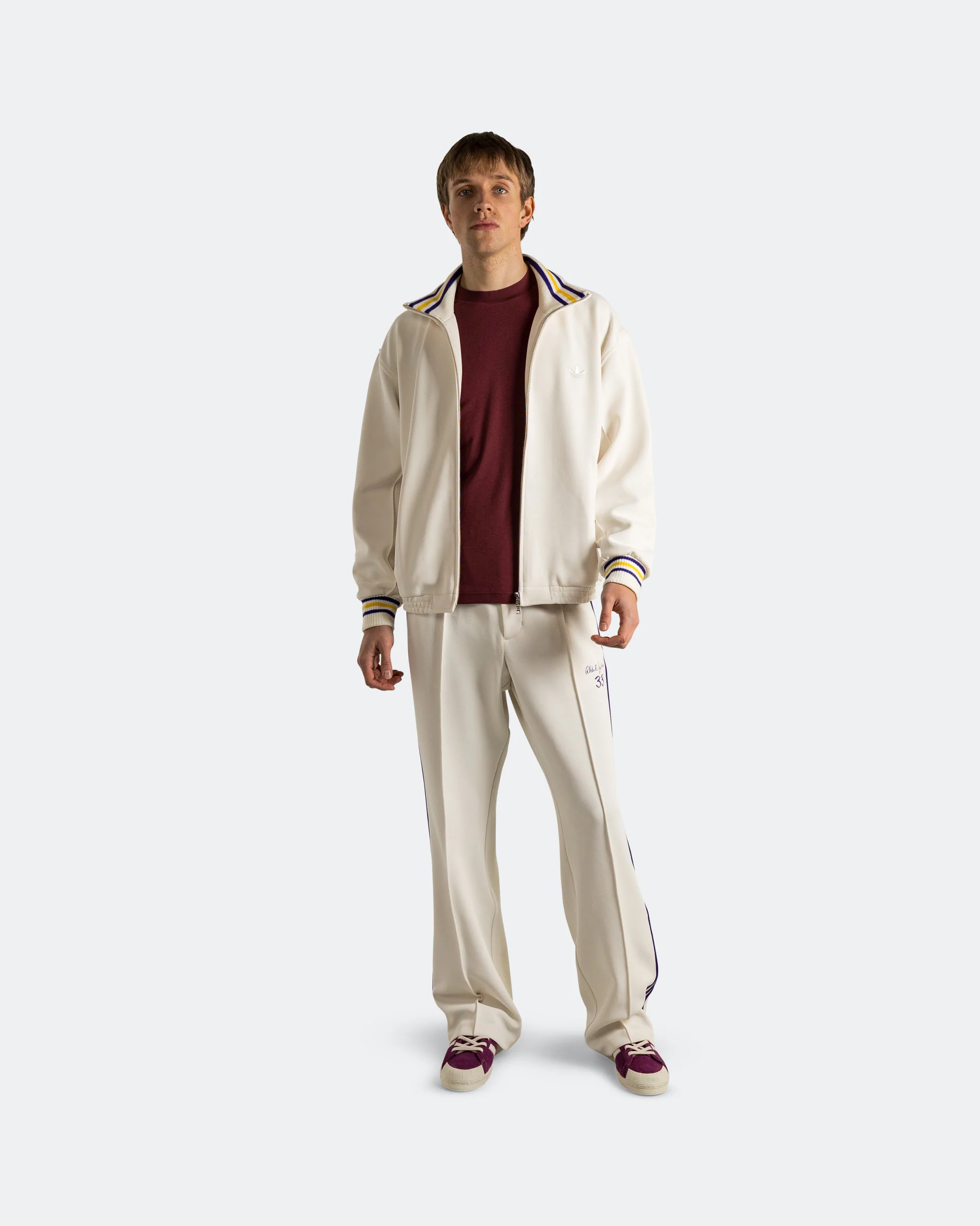 Jabbar Track Top x Wales Bonner - Chalk White - Image 6
