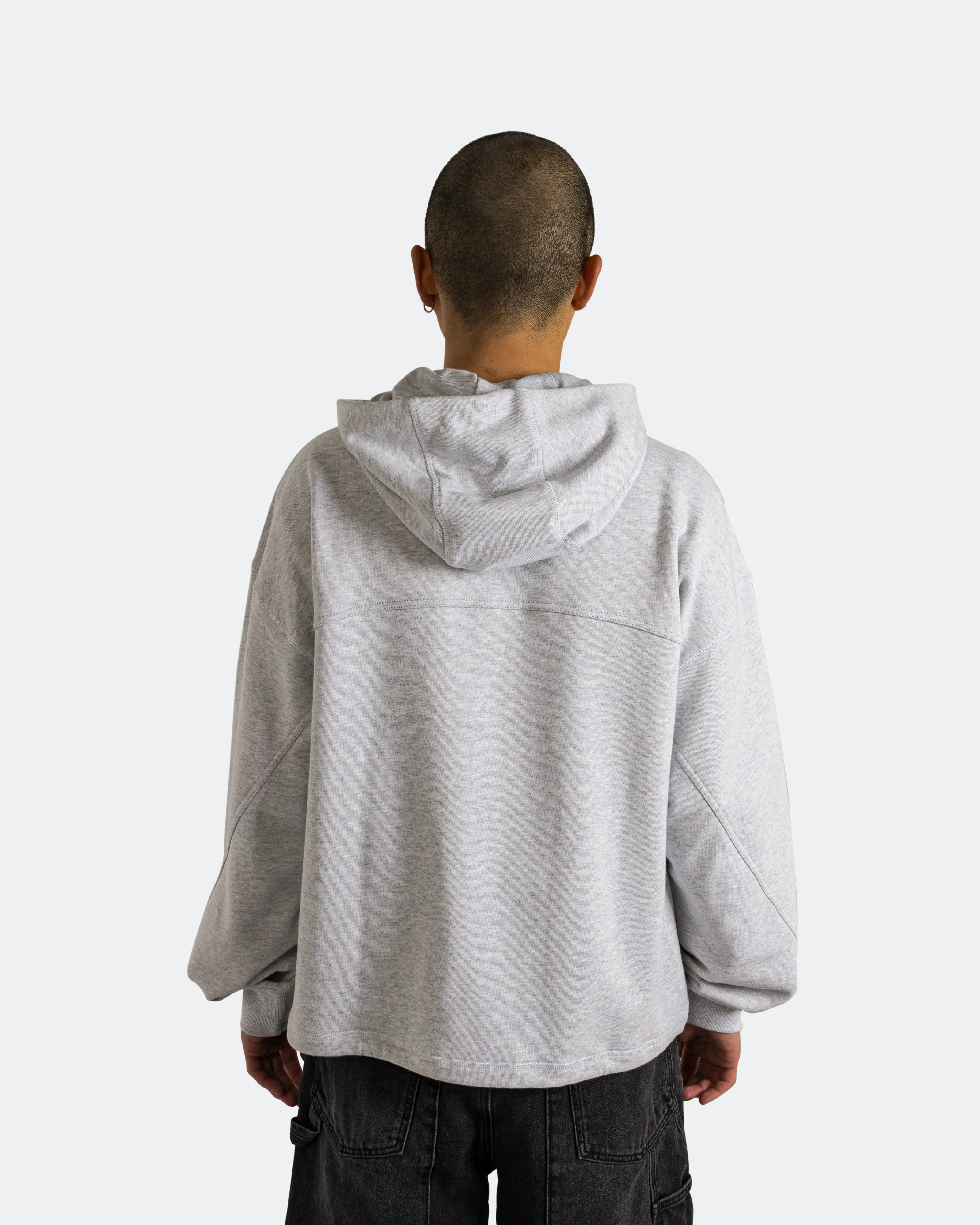 Santa Monica Hoodie - Light Heather Grey - Image 4