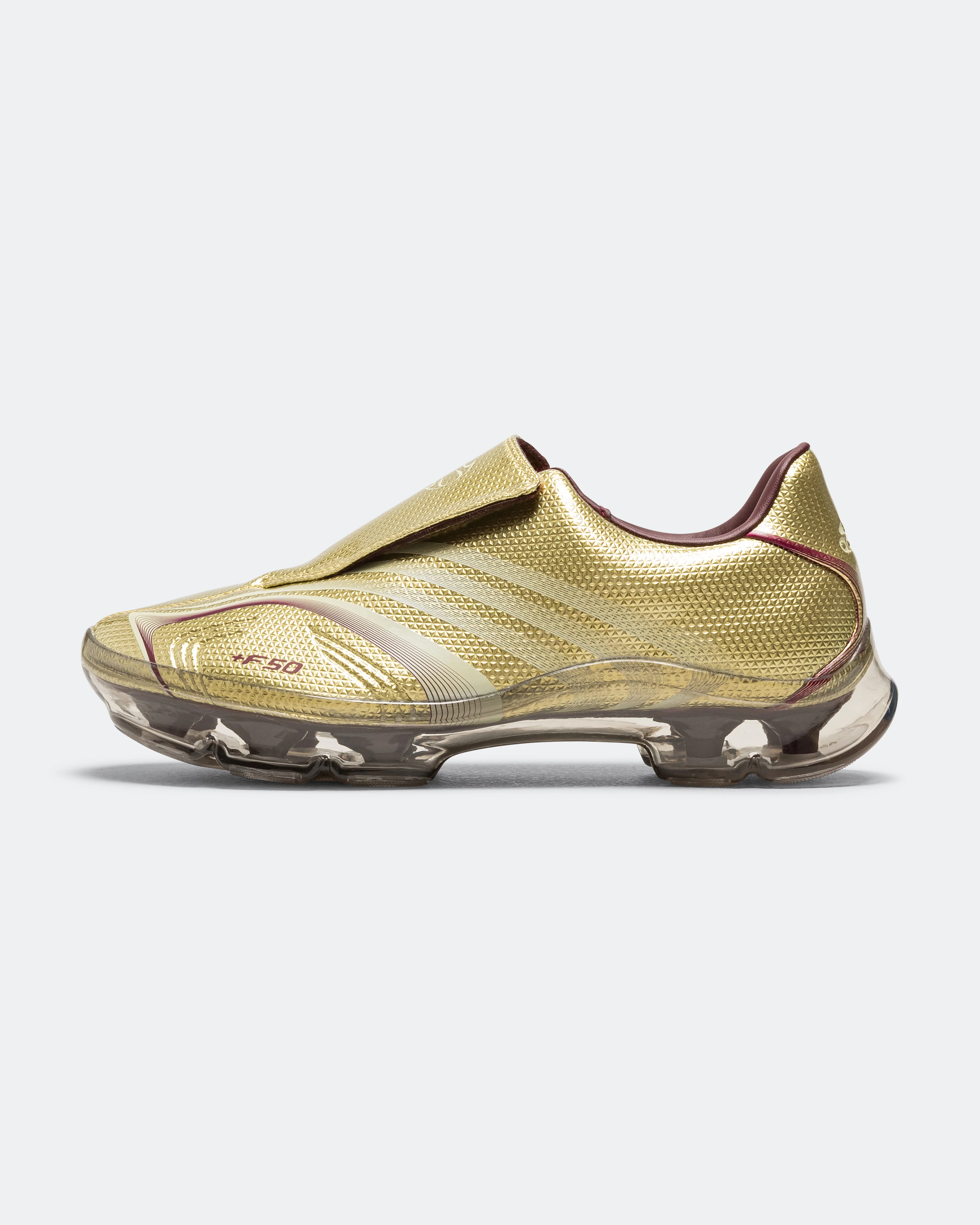 Womens F50 Adiframe - Gold Metallic/Maroon