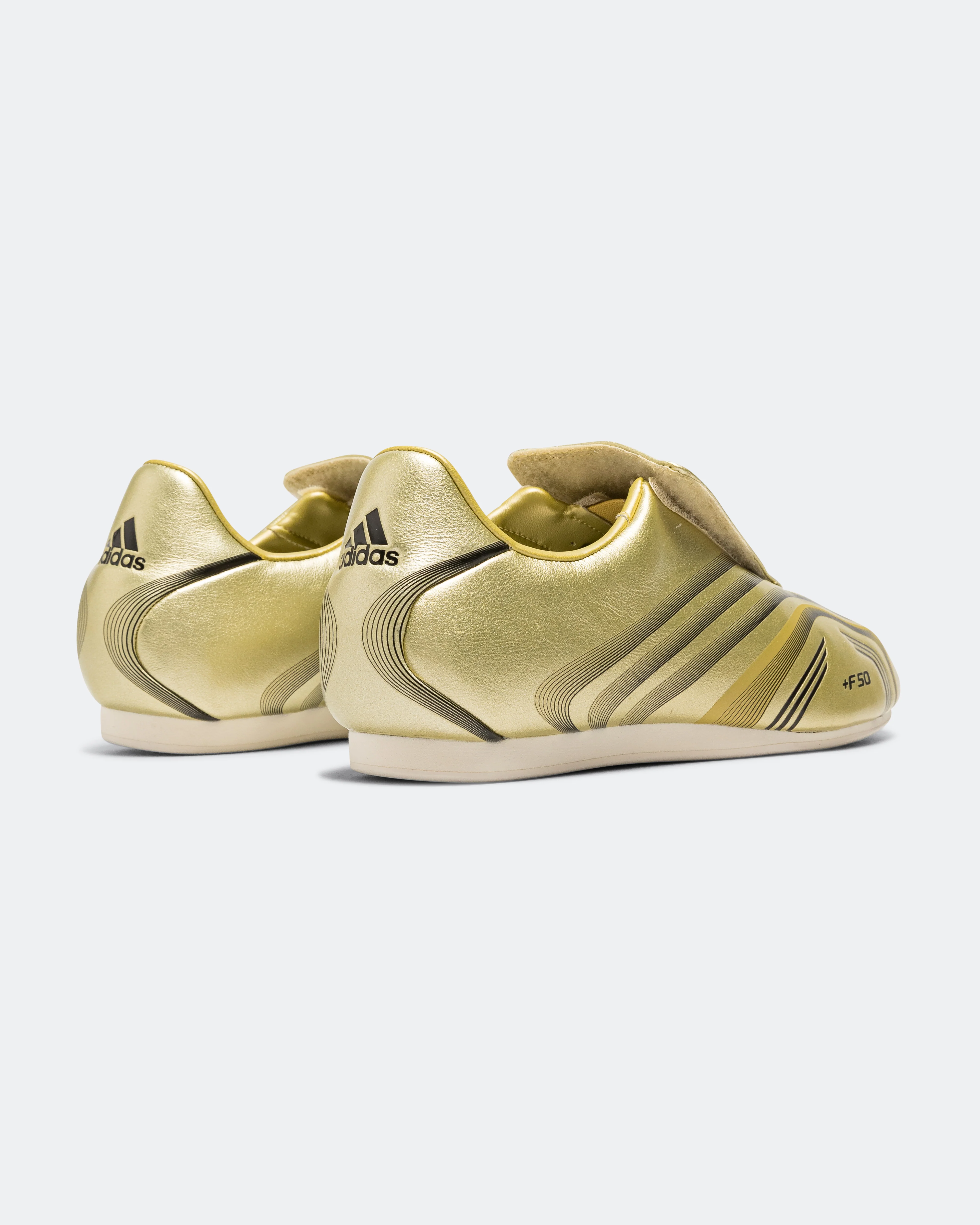 Womens Taekwondo F50 - Gold Metaliic/Core Black-Off White - Image 3