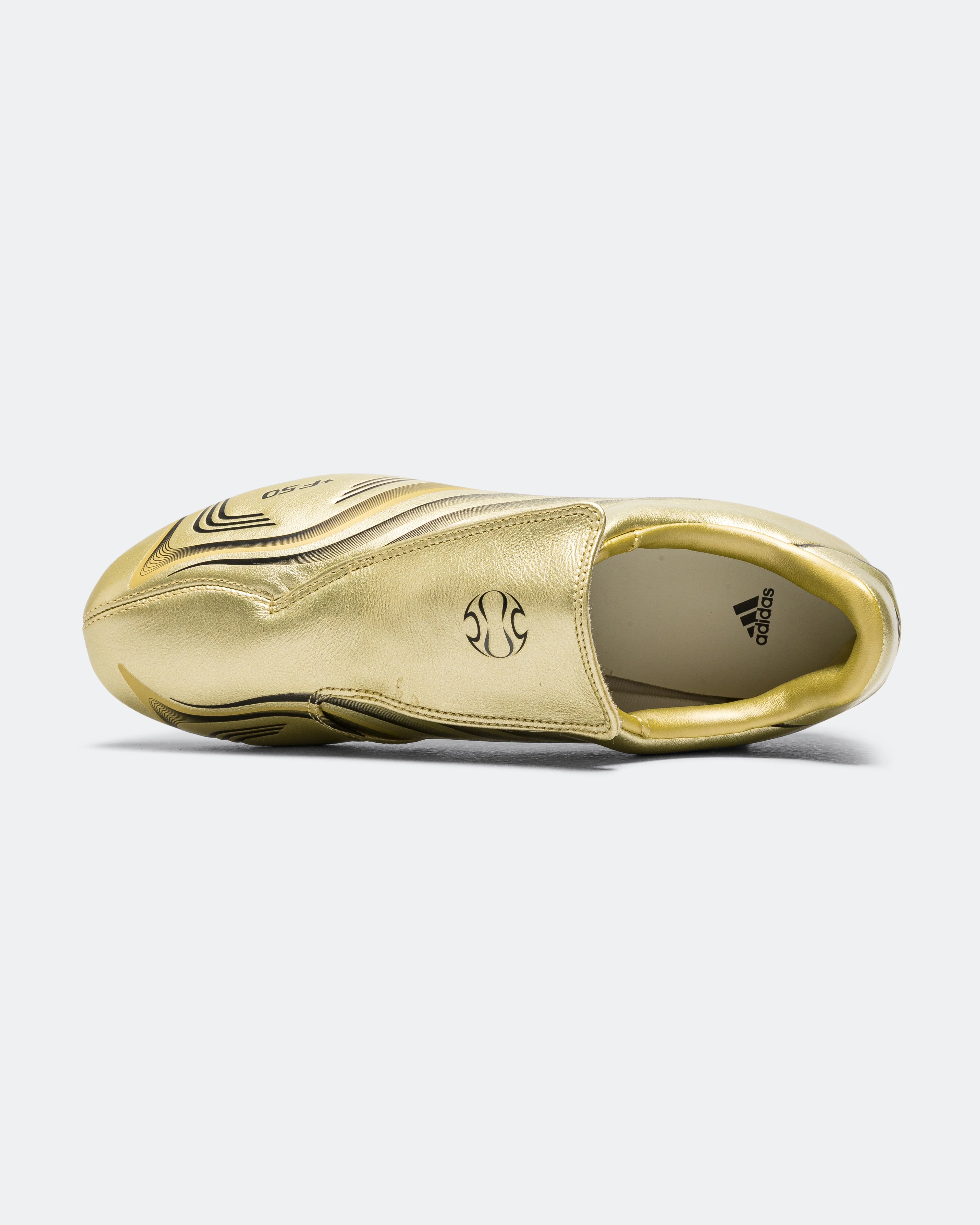 Womens Taekwondo F50 - Gold Metaliic/Core Black-Off White - Image 4