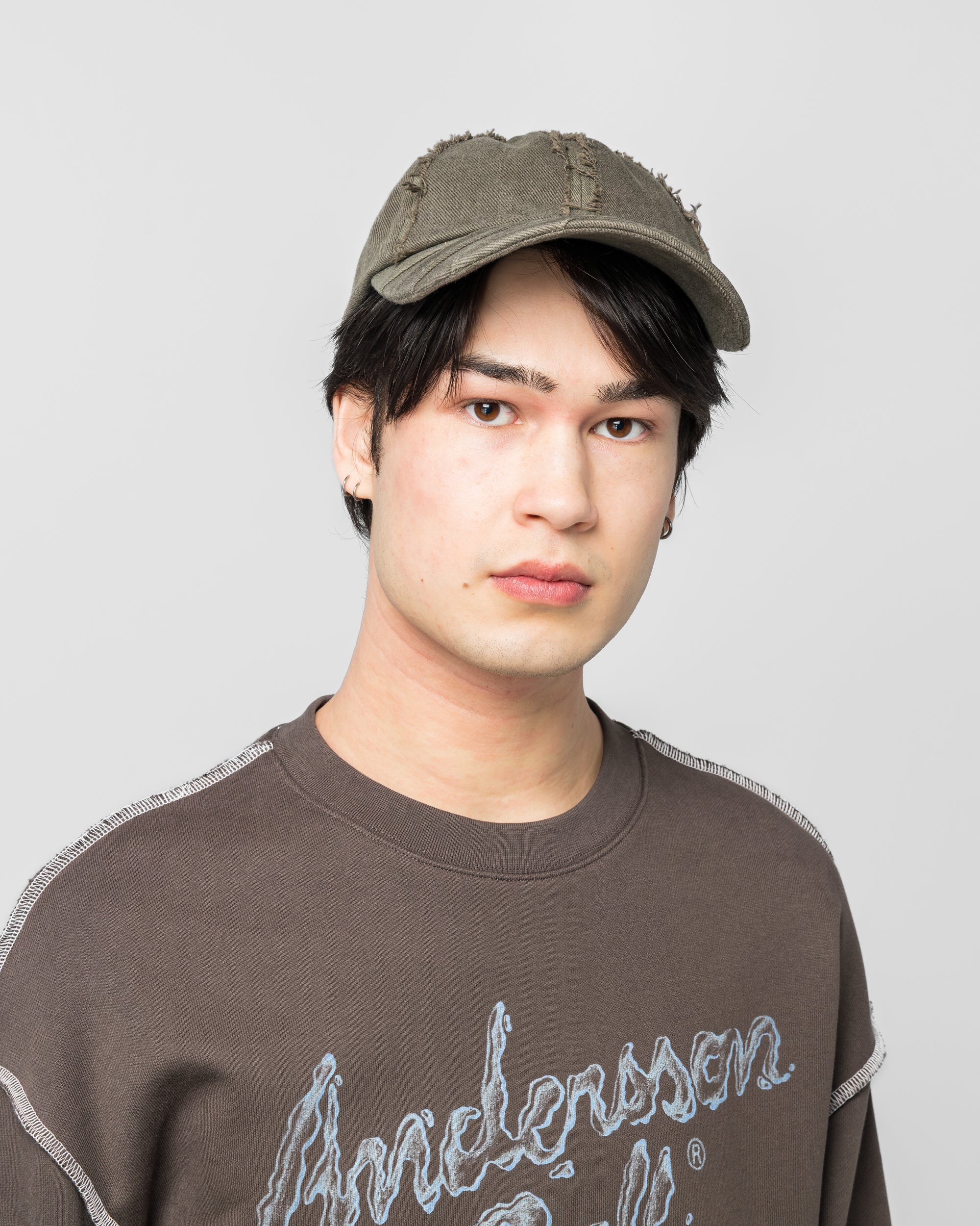 Layered Cap - Khaki - Image 2