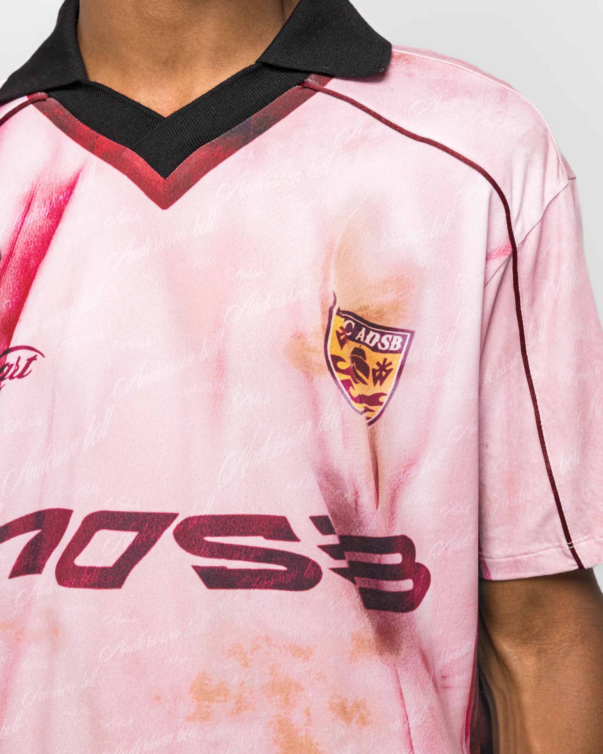 Printed Football Jersey T-Shirt - Pink - Image 5