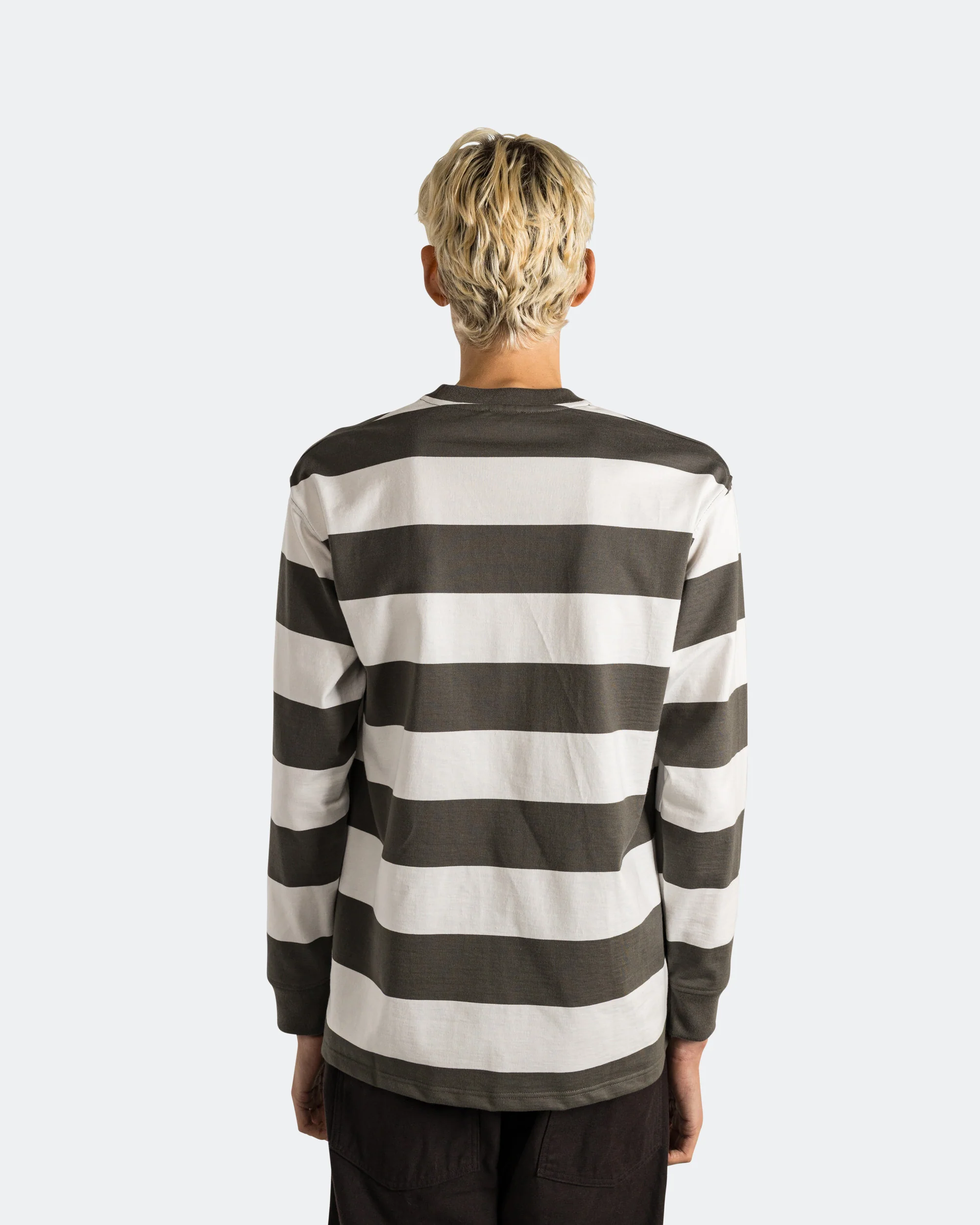 Heritage Mariniere LS T-Shirt - Chimera Green/Milk - Image 4