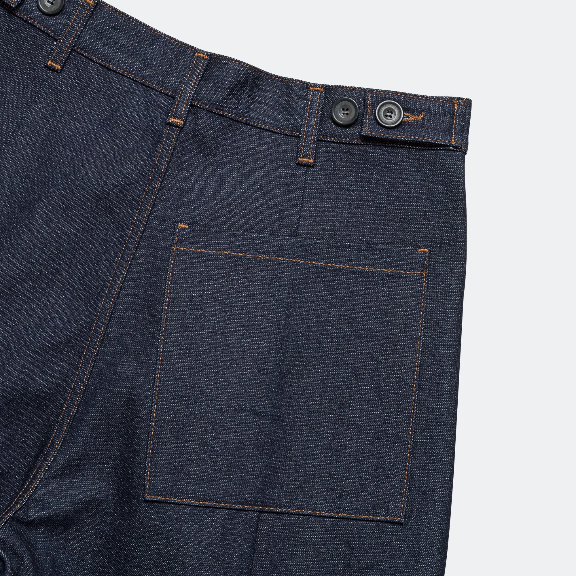 August Denim Short - Indigo Blue - Image 8