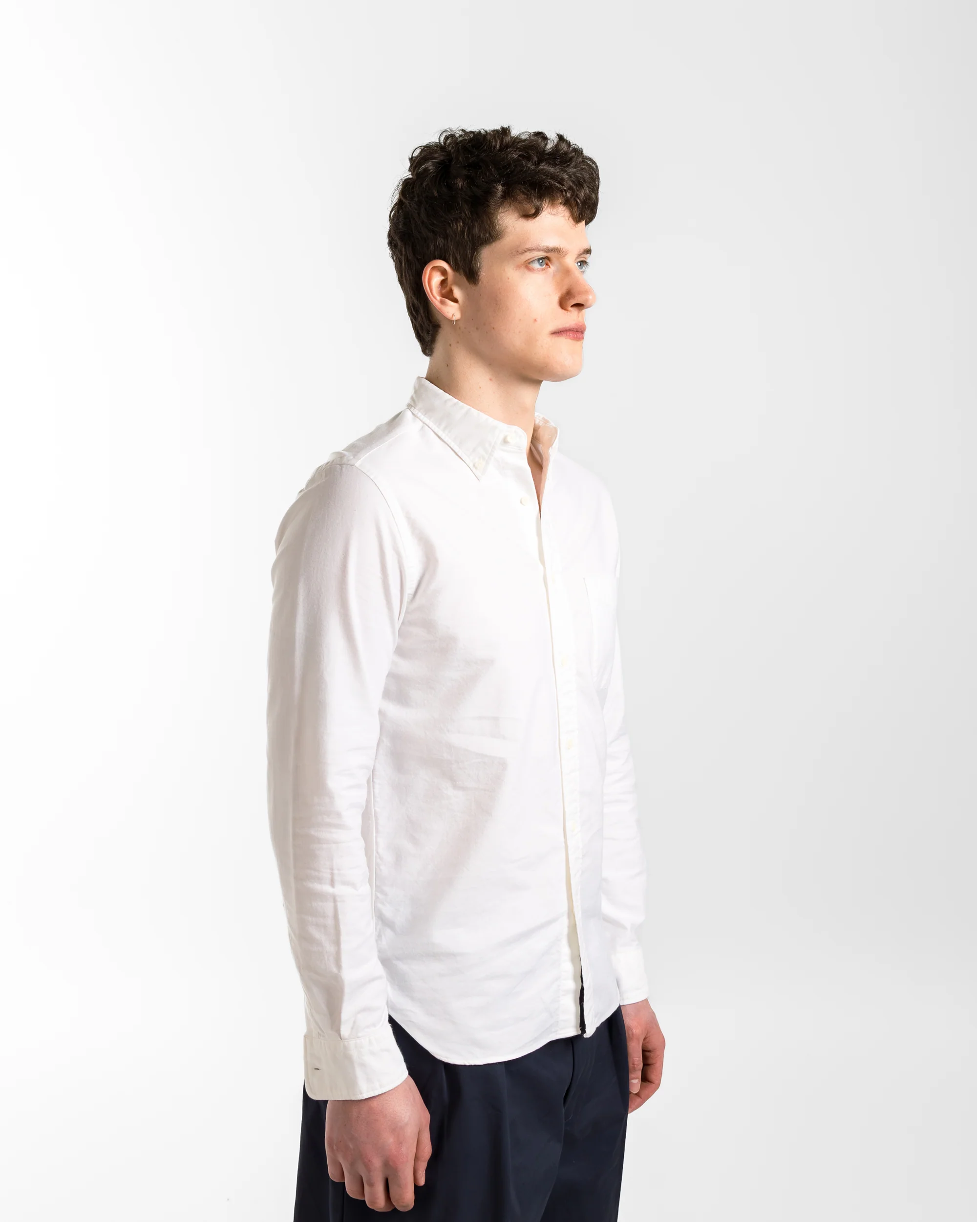 B.D. Oxford Shirt - White - Image 3