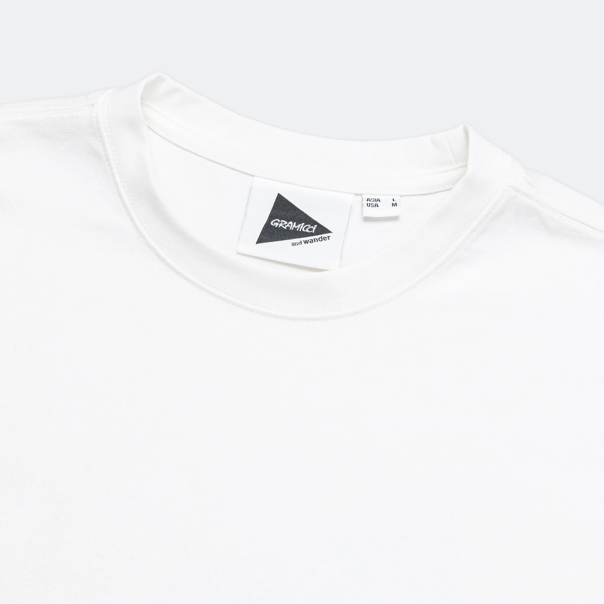 Backprint L/S Tee x and wander - White - Image 3