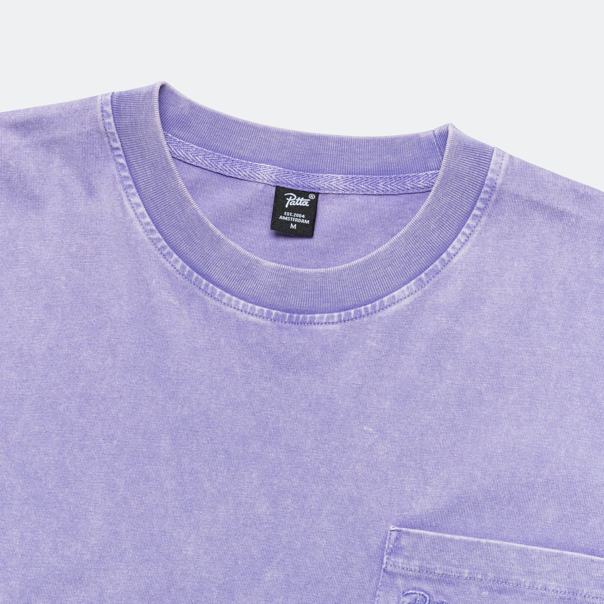 Basic Washed Pocket T-Shirt - Paisley Purple - Image 2