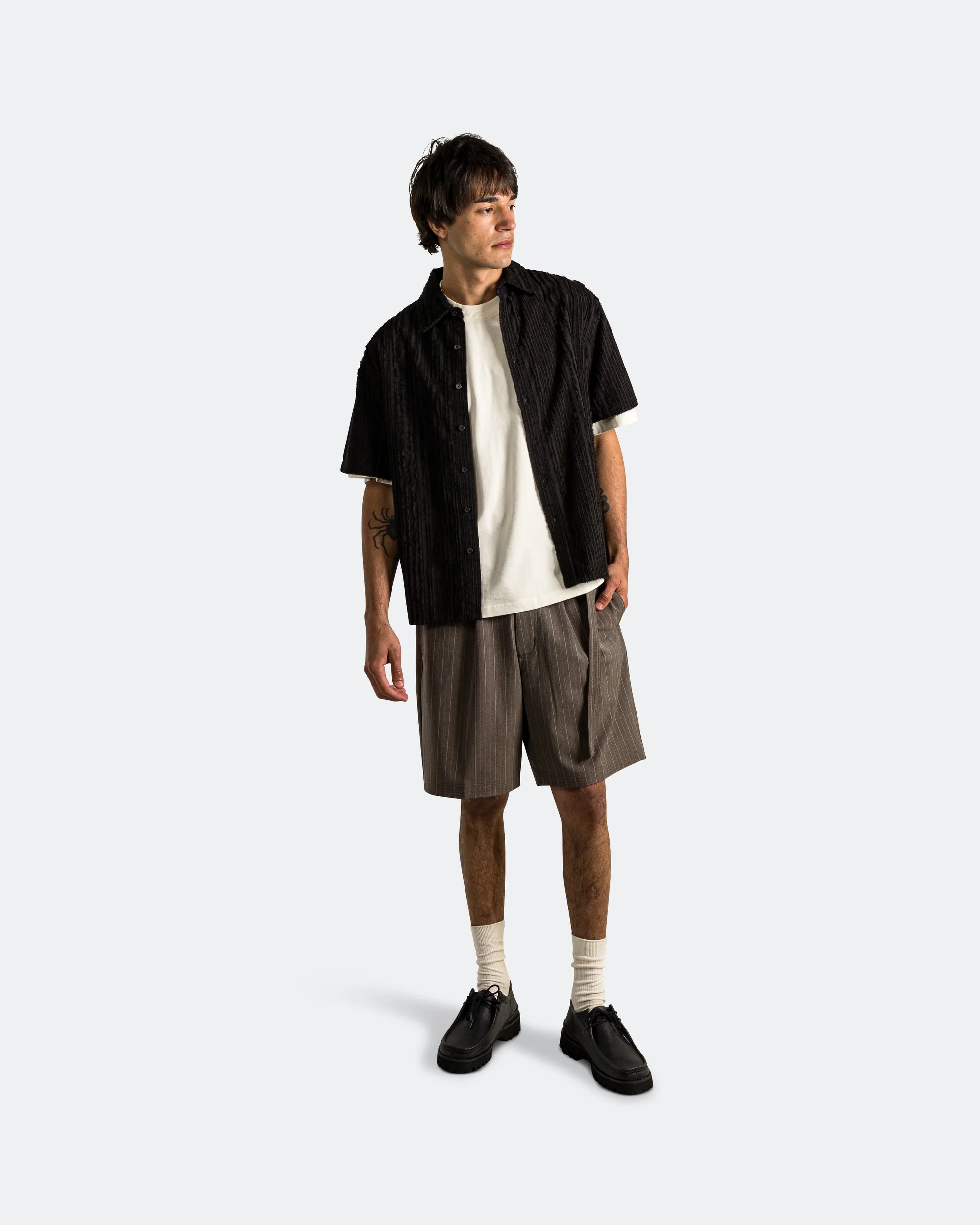 Cut Short - Brown Pinstripe - Image 5