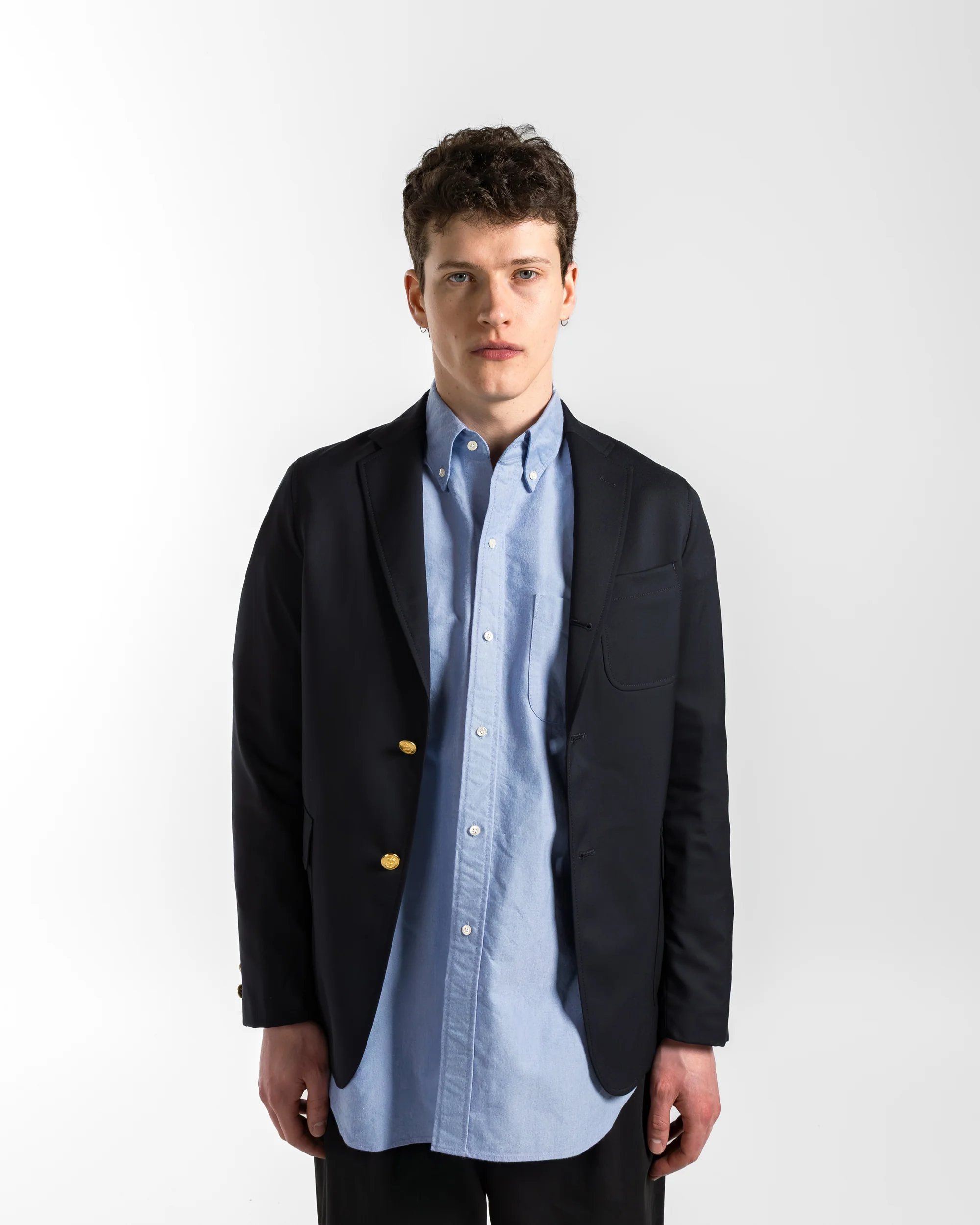3B Blazer Combat Wool - Navy - Image 2