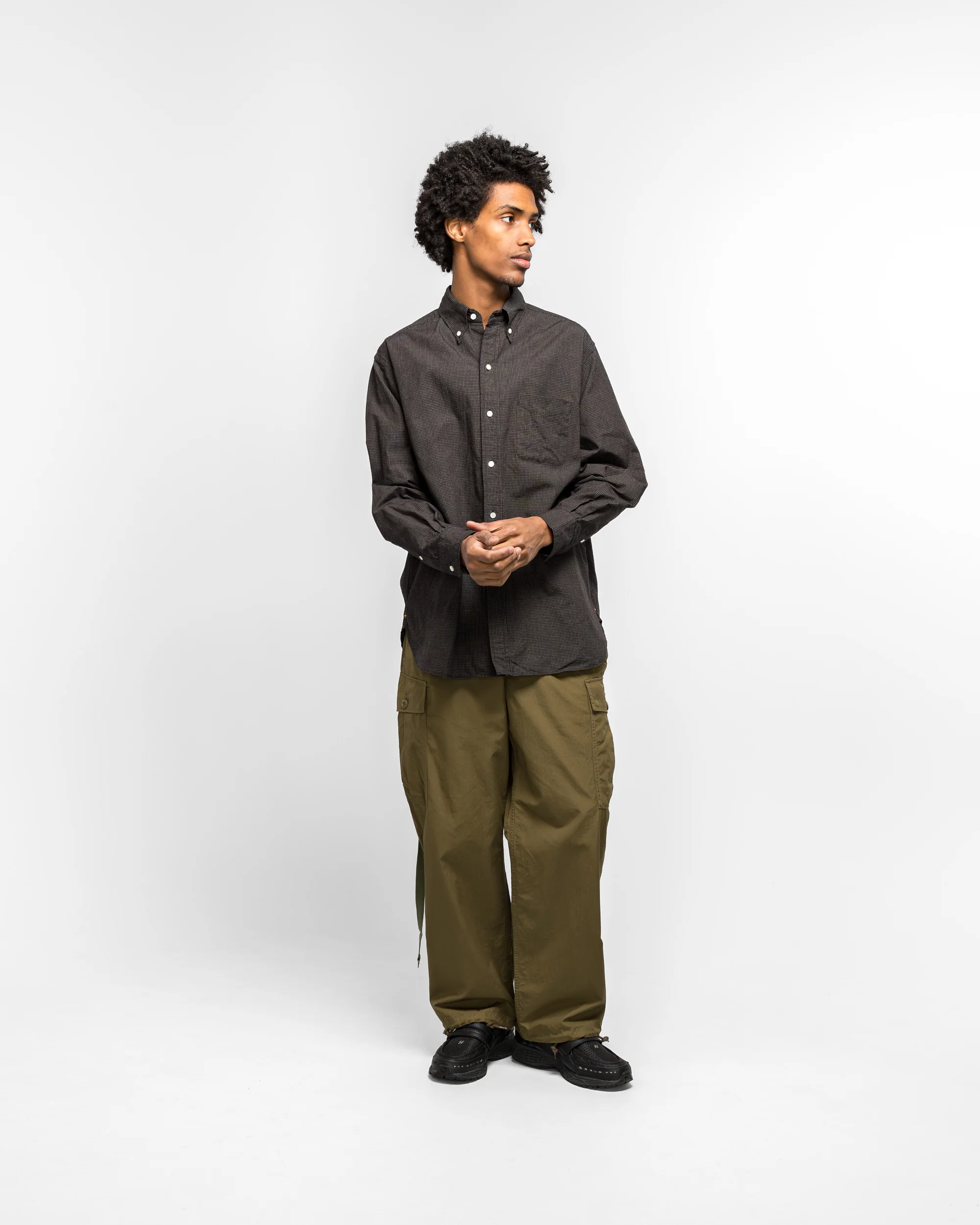 B.D. Graph Plaid - Black - Image 6