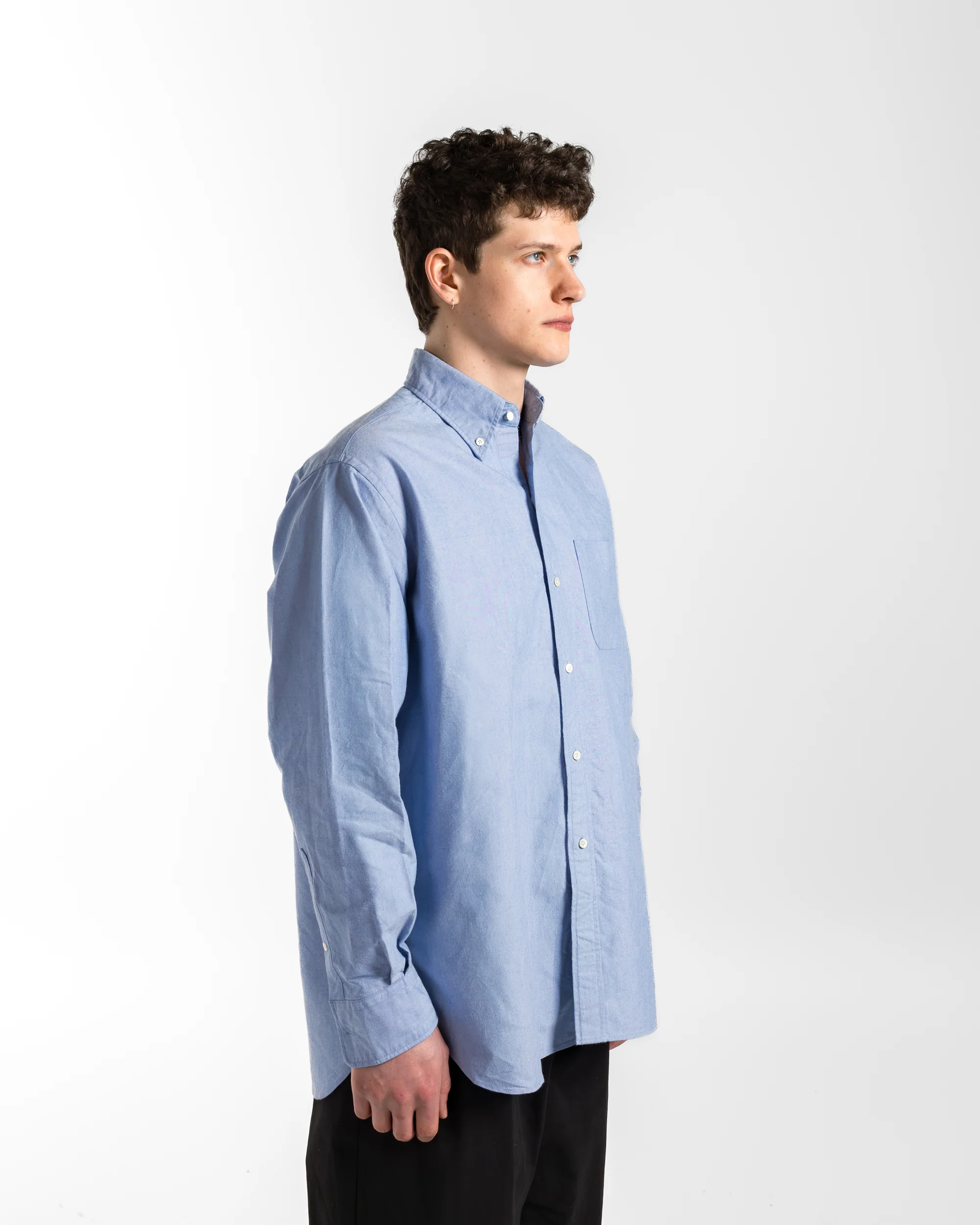 B.D. American Oxford Classic Fit Shirt - Blue - Image 3