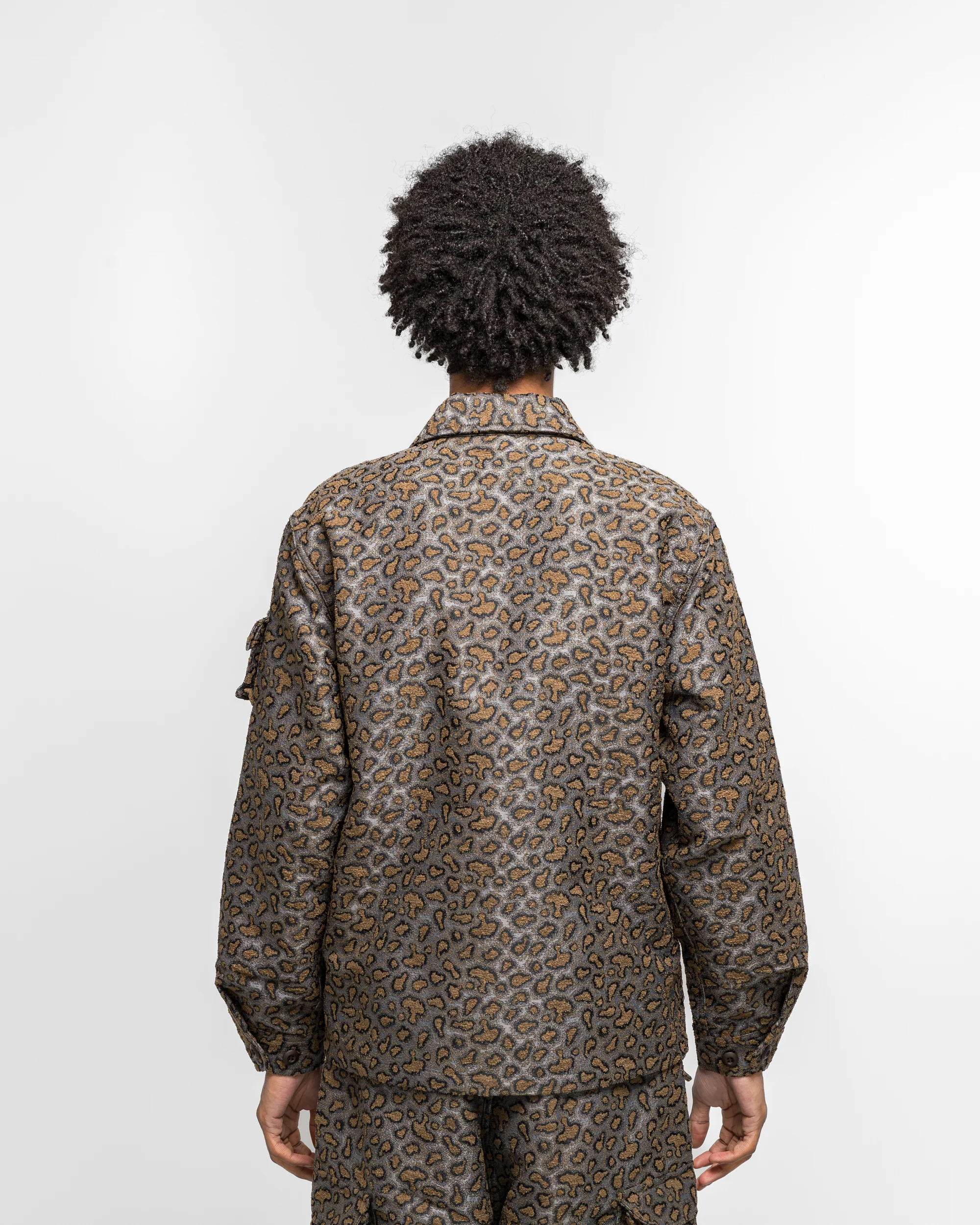 MIL SHT-JAC Camo Jacquard - Brown - Image 4