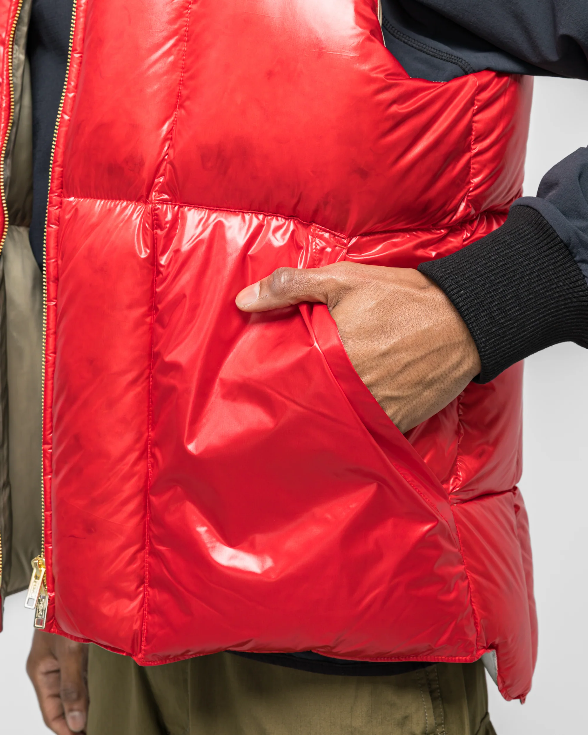 MT Down Vest - Red - Image 5