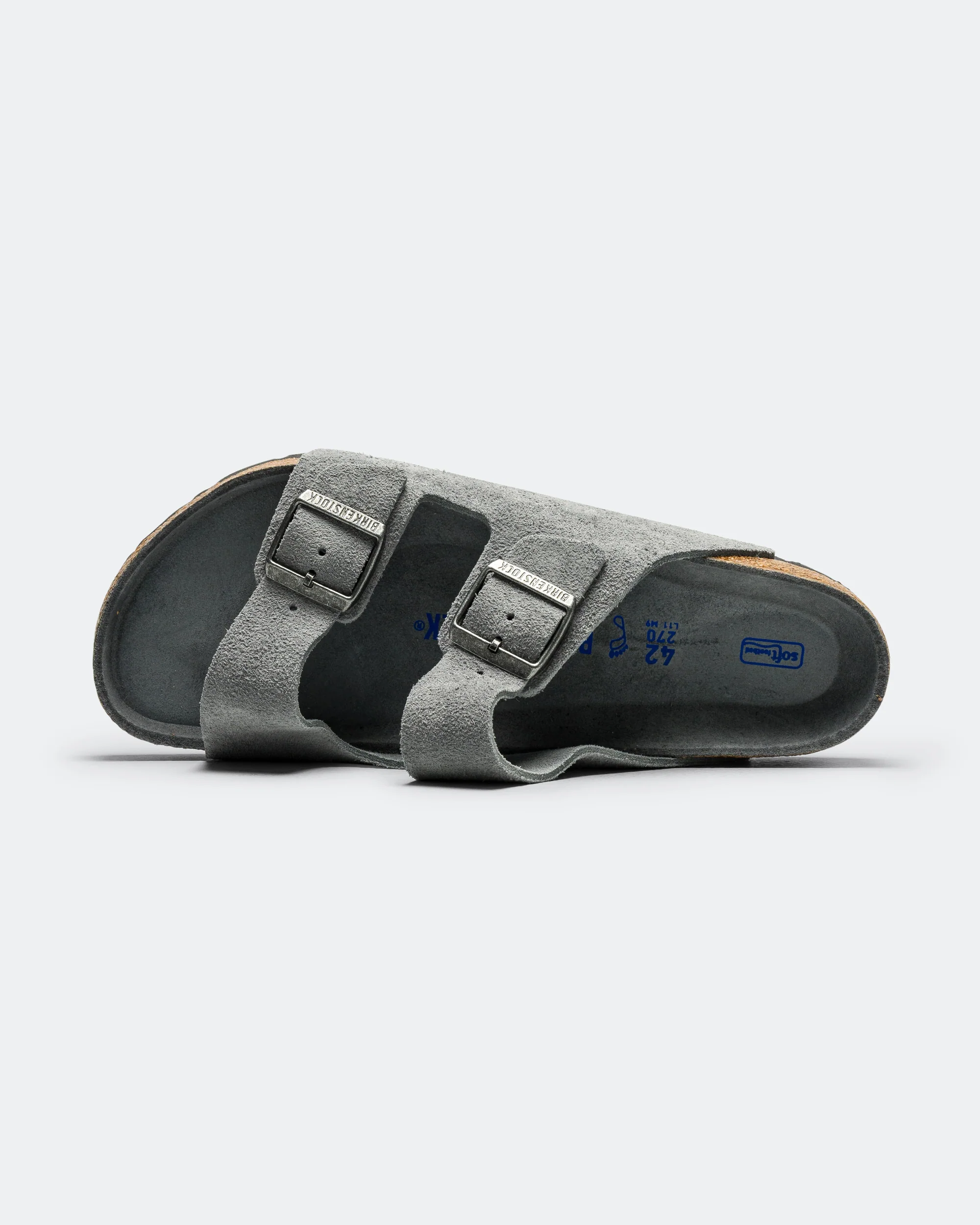 Arizona SFB - Basalt Grey Tonal Footbed Suede Leather - Image 4