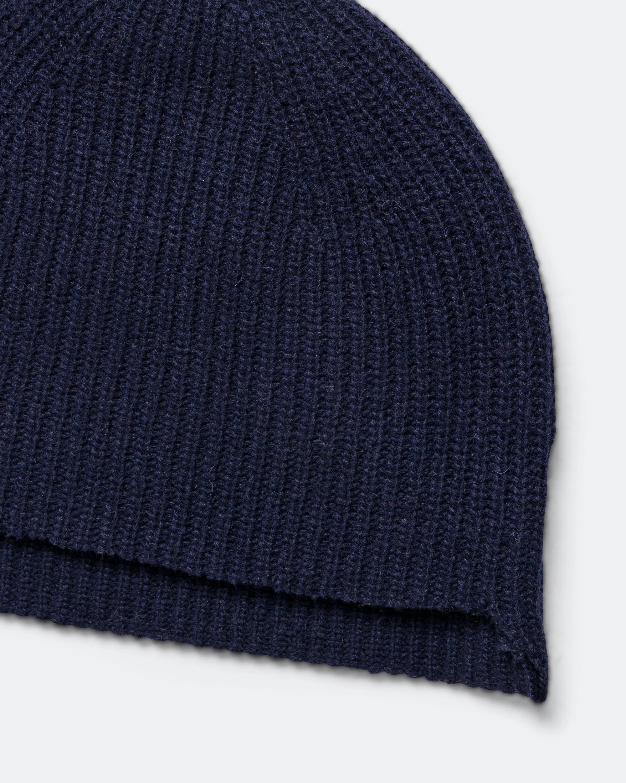 Seaman's Beanie - Navy Heavy Rib Knit - Image 2