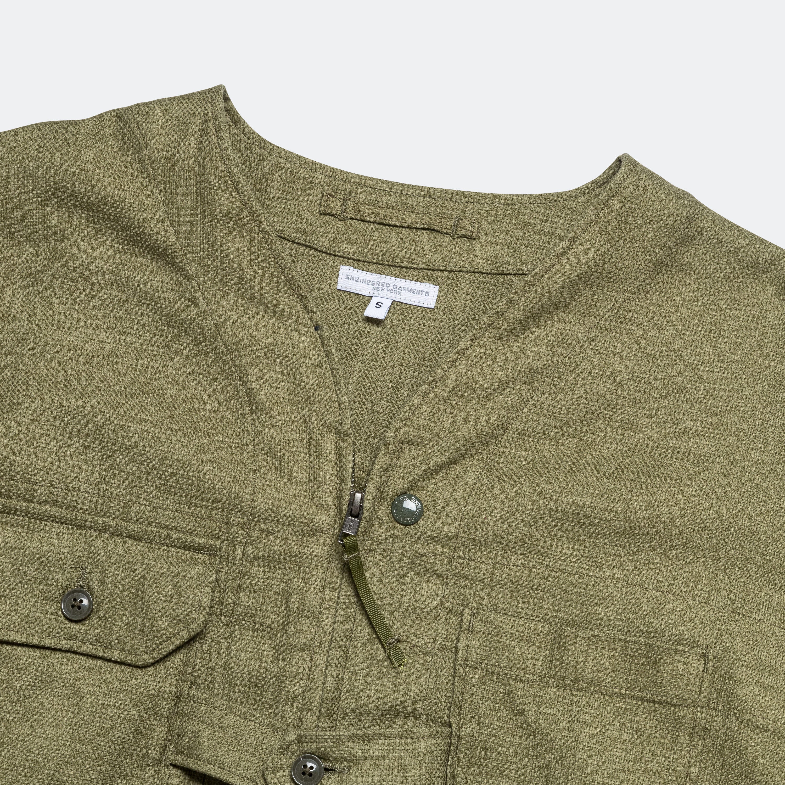 Cardigan Jacket - Dark Olive Java Cloth - Image 3
