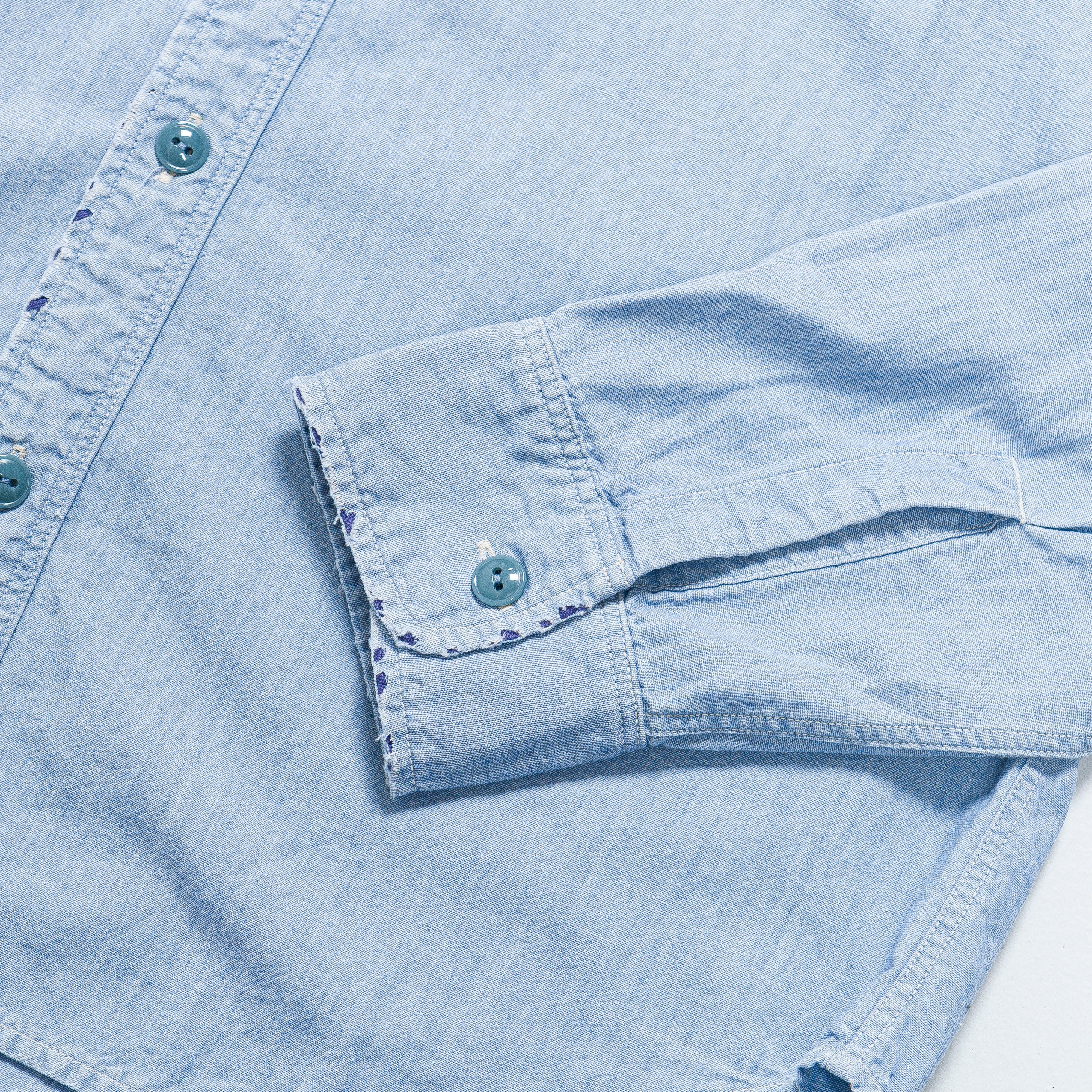 Chambray KOUNTRY Work Shirt (RAIN BANDANA Remake) - Sax - Image 5