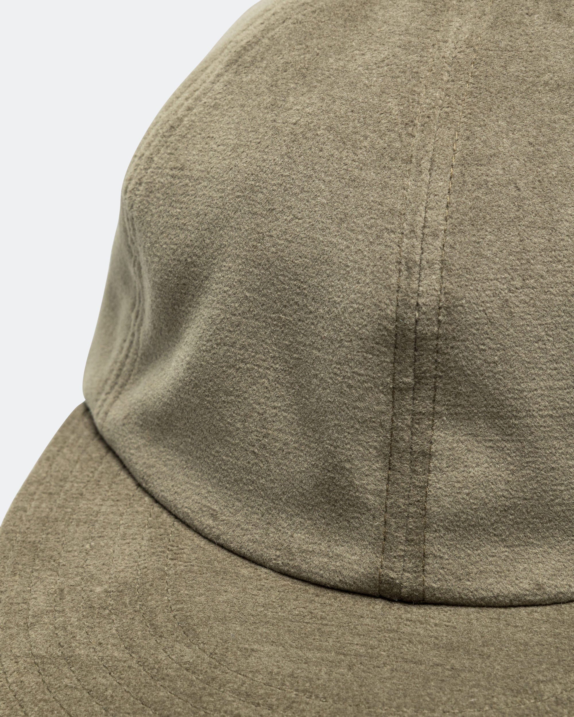 Classic 6 Panel Cap Moleskin - Green - Image 2