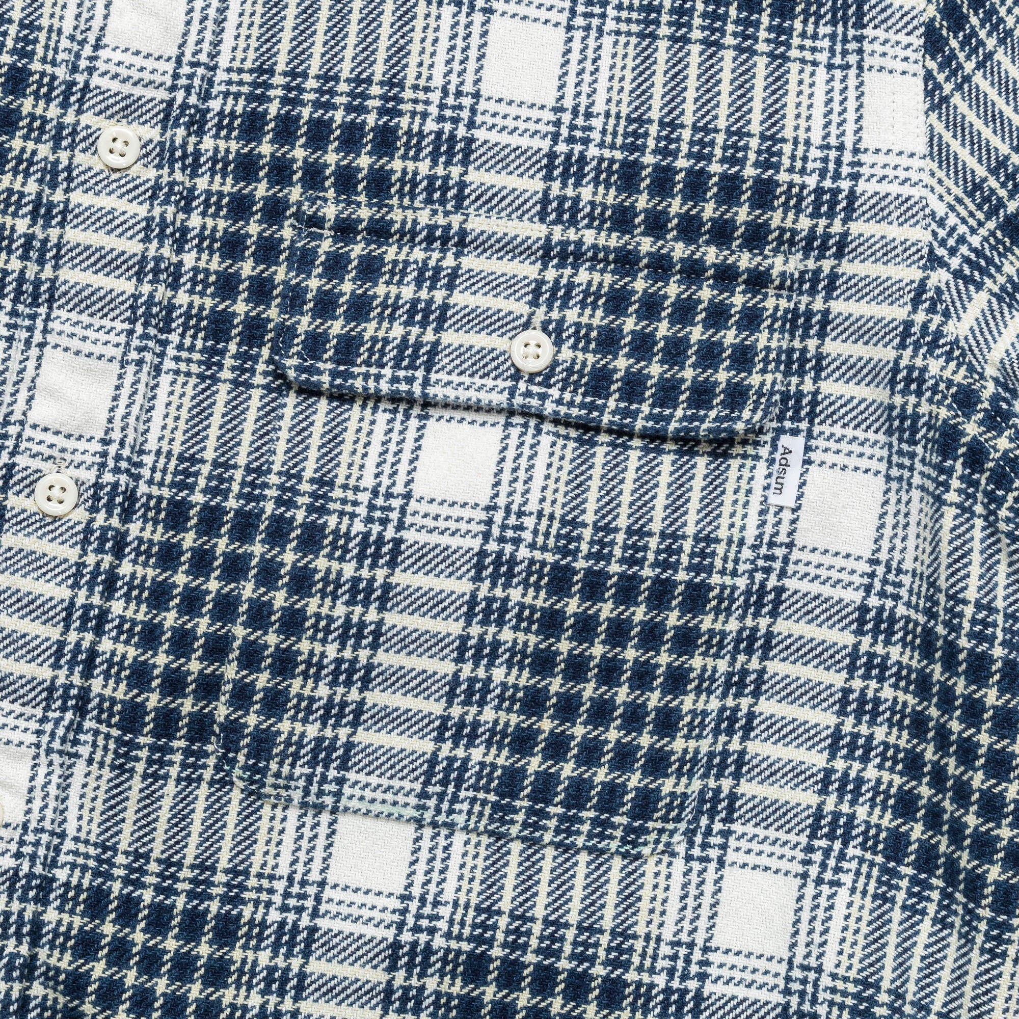 Classic Plaid Work Shirt - Beige Check - Image 3