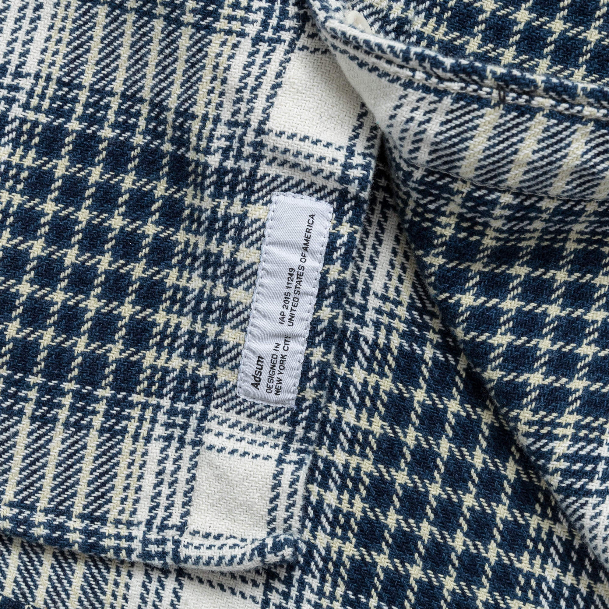 Classic Plaid Work Shirt - Beige Check - Image 4