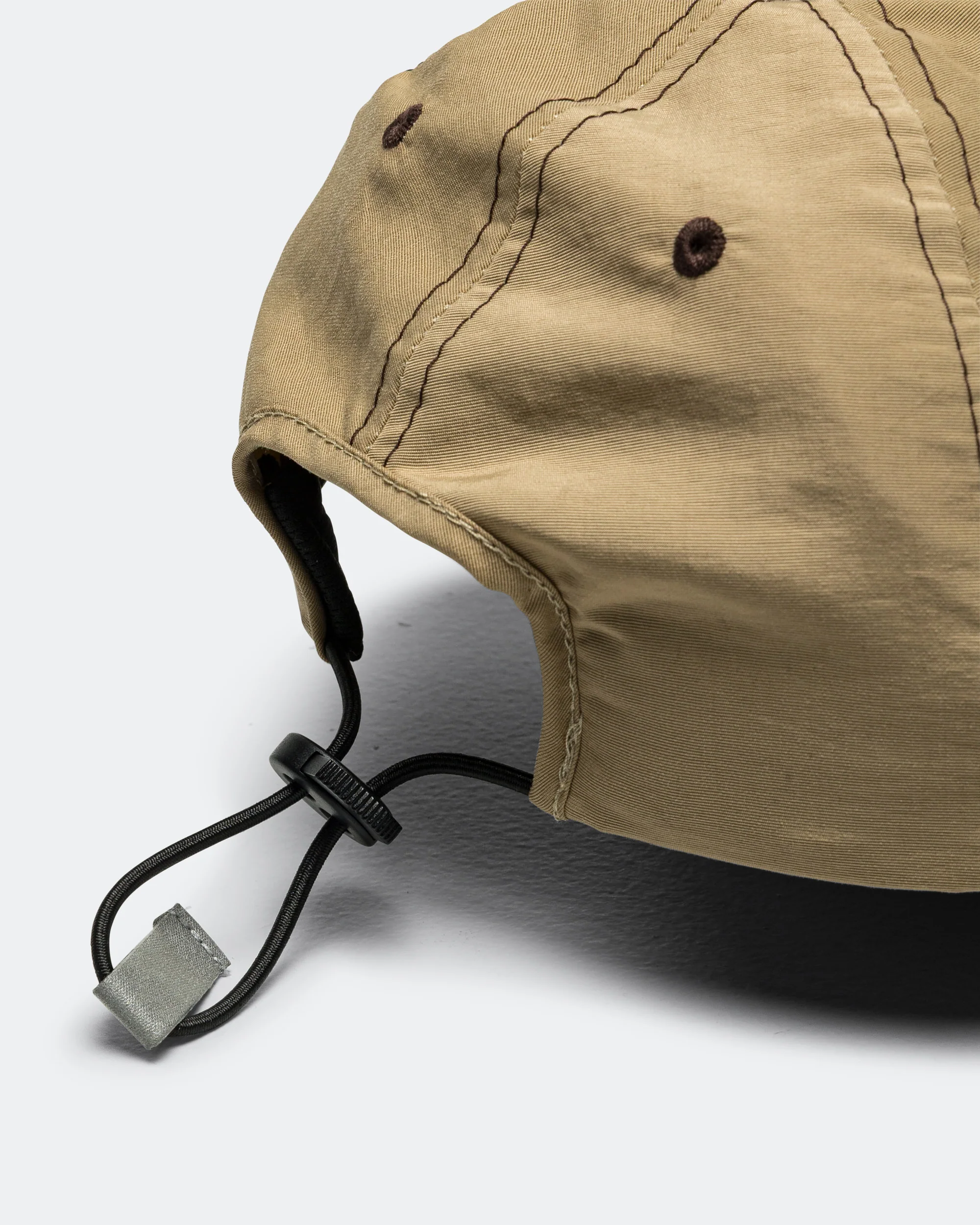 Horseshoe 6-Panel Nylon Hat - Wheat Brown - Image 4