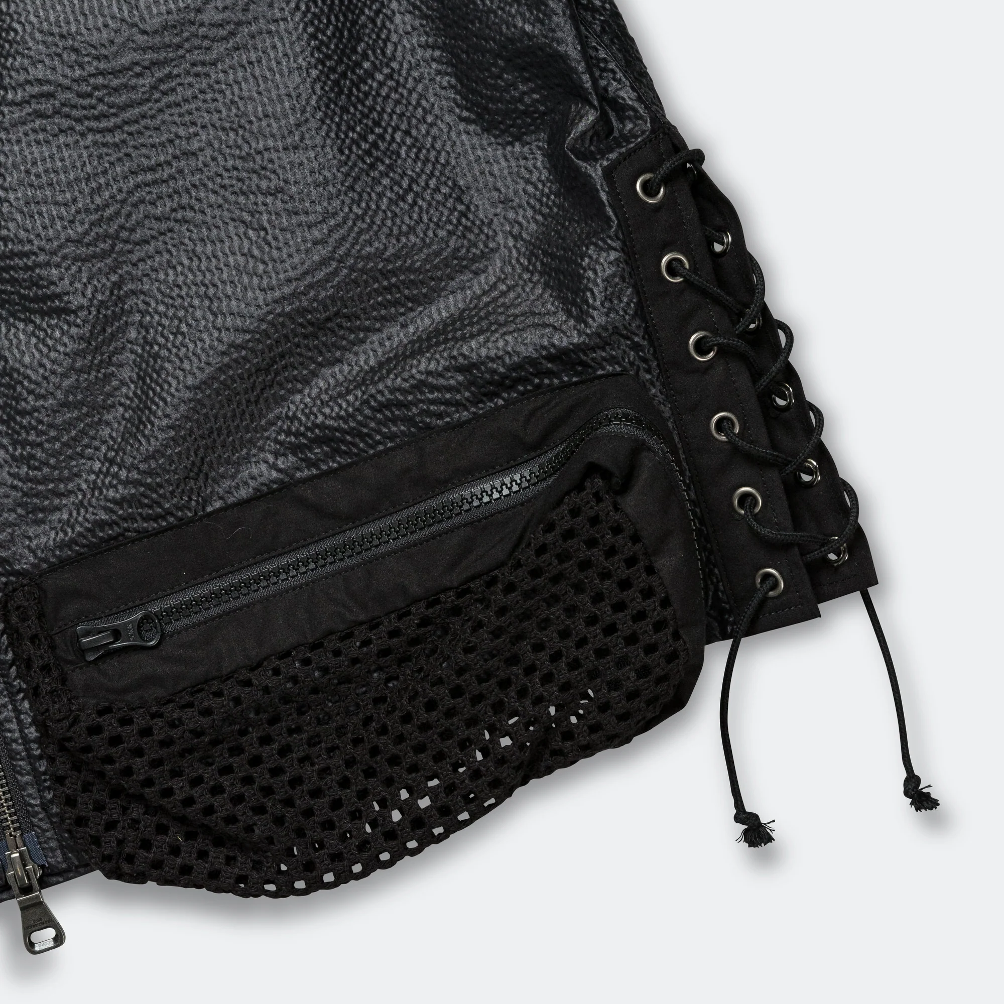 Convex Collarless Jacket - Black - Image 4