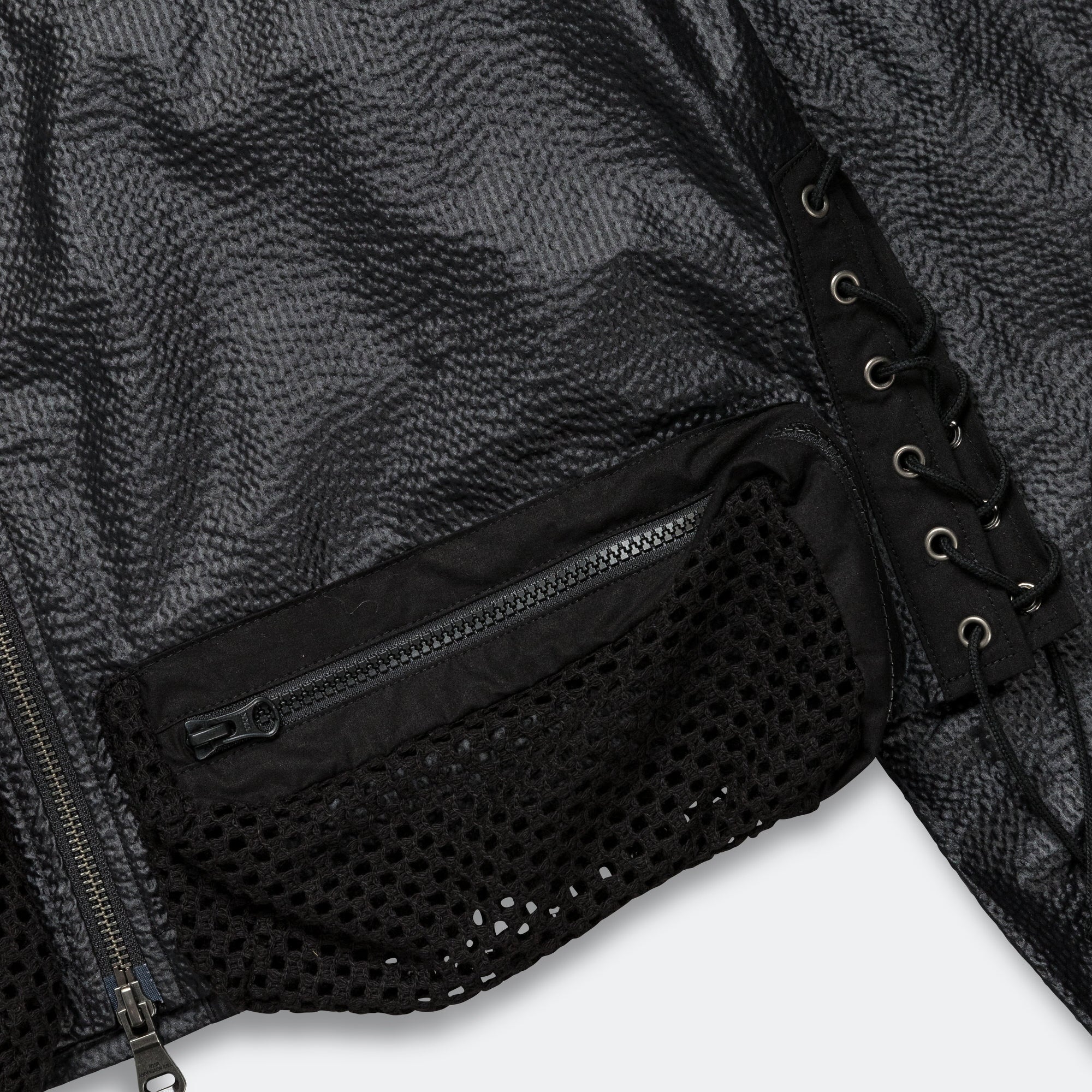 Convex Collarless Jacket - Black - Image 6