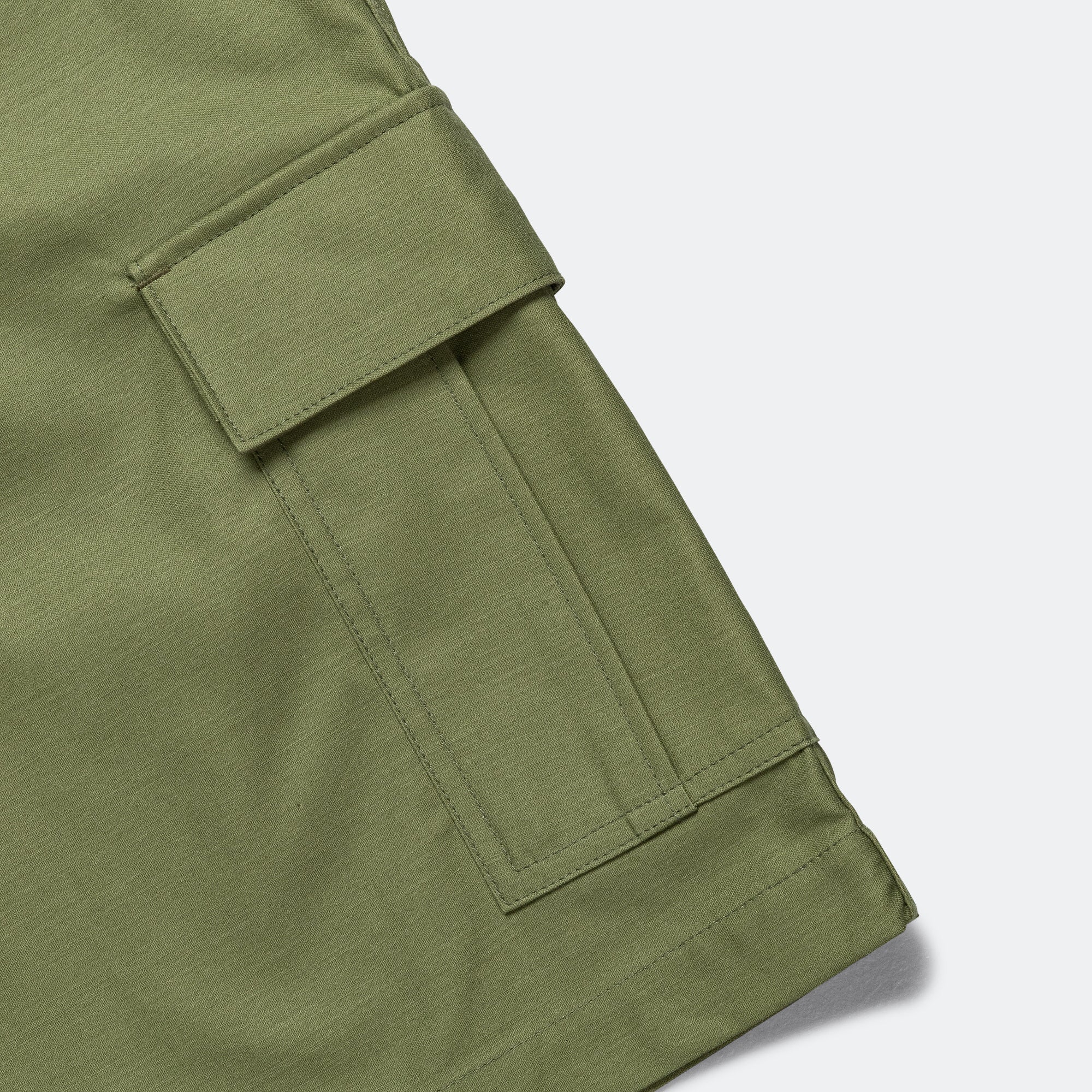 Cotton Backed Satin Shorts x Carhartt - Khaki - Image 5