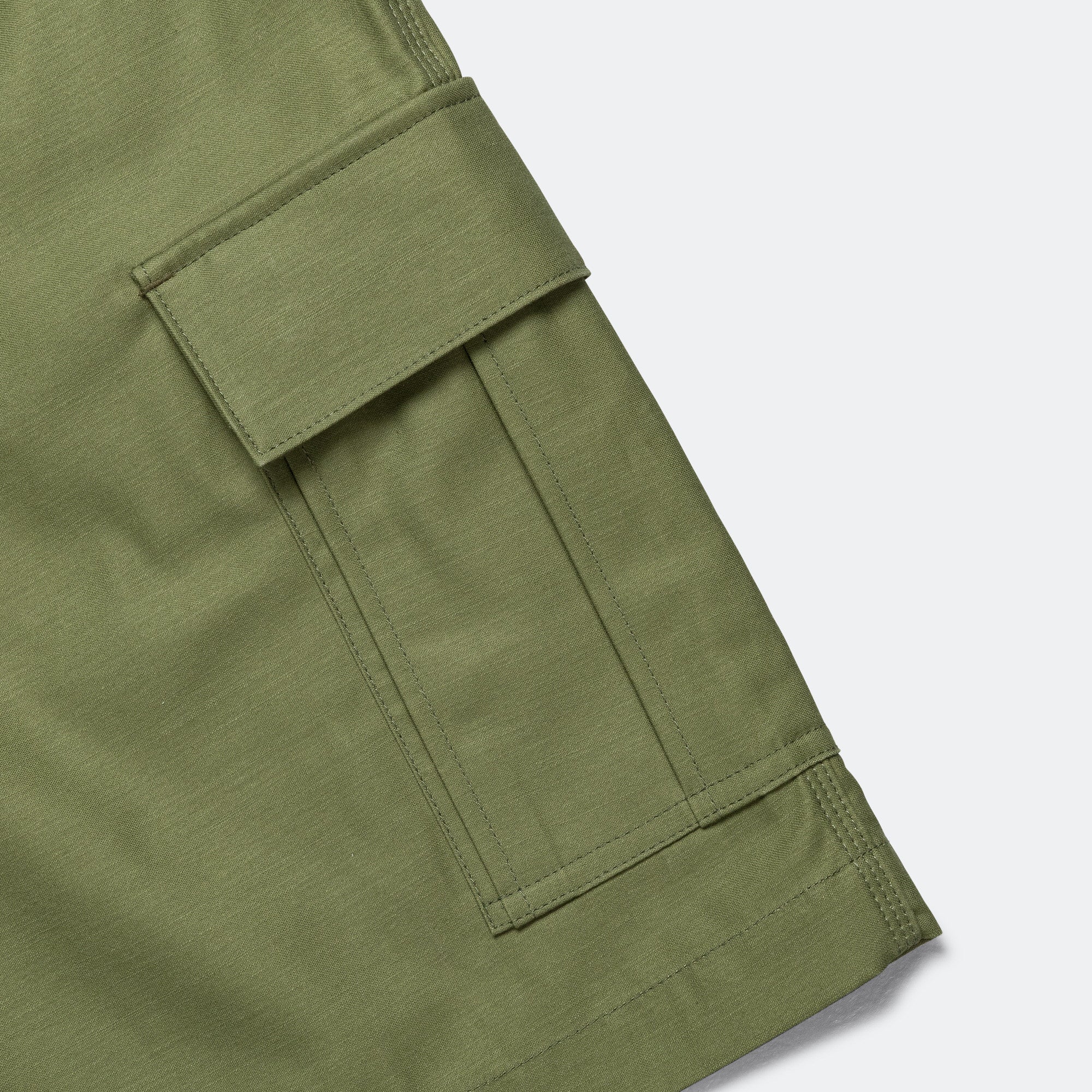 Cotton Backed Satin Shorts x Carhartt - Khaki - Image 7